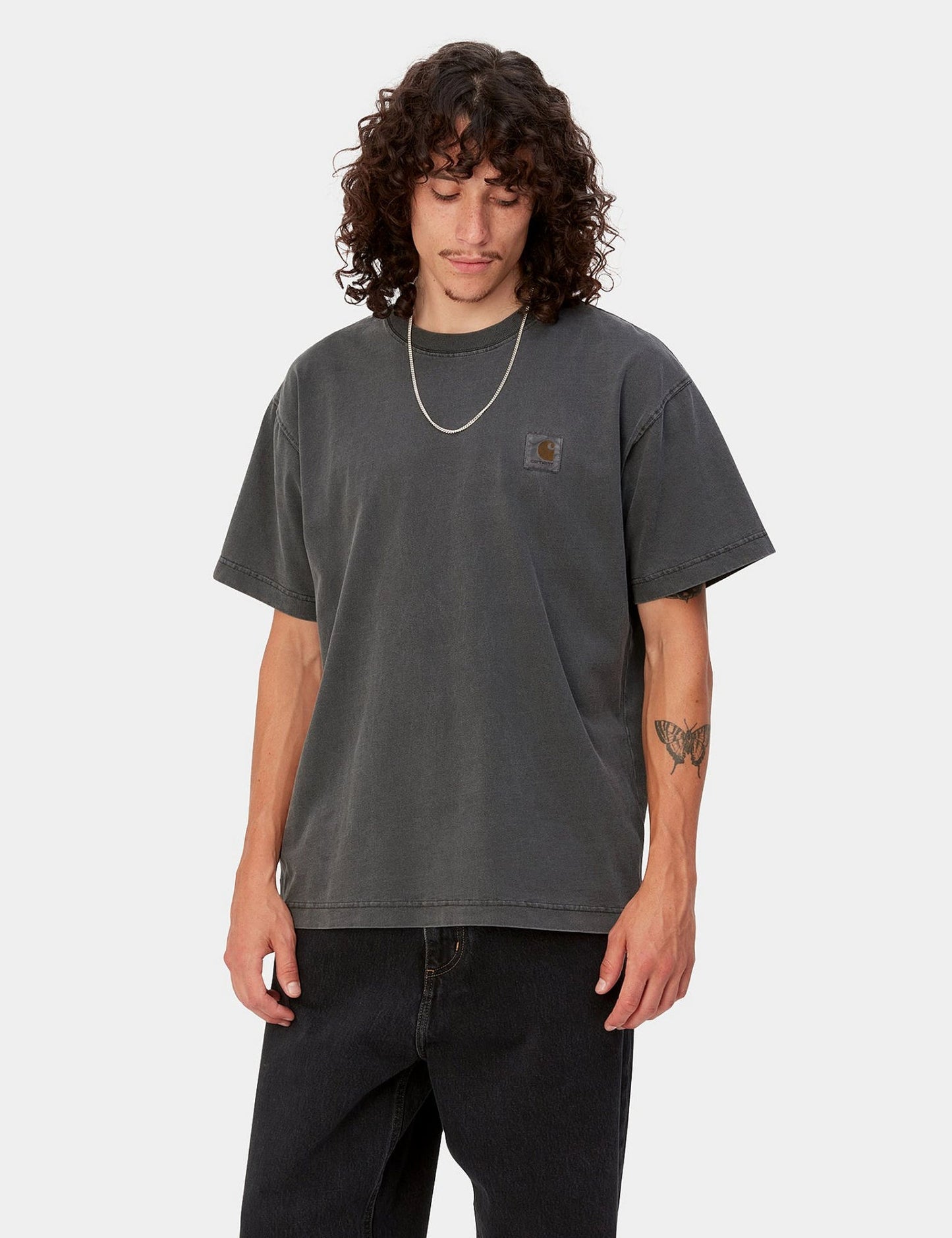 T-shirt Nelson (ample) - Gris anthracite