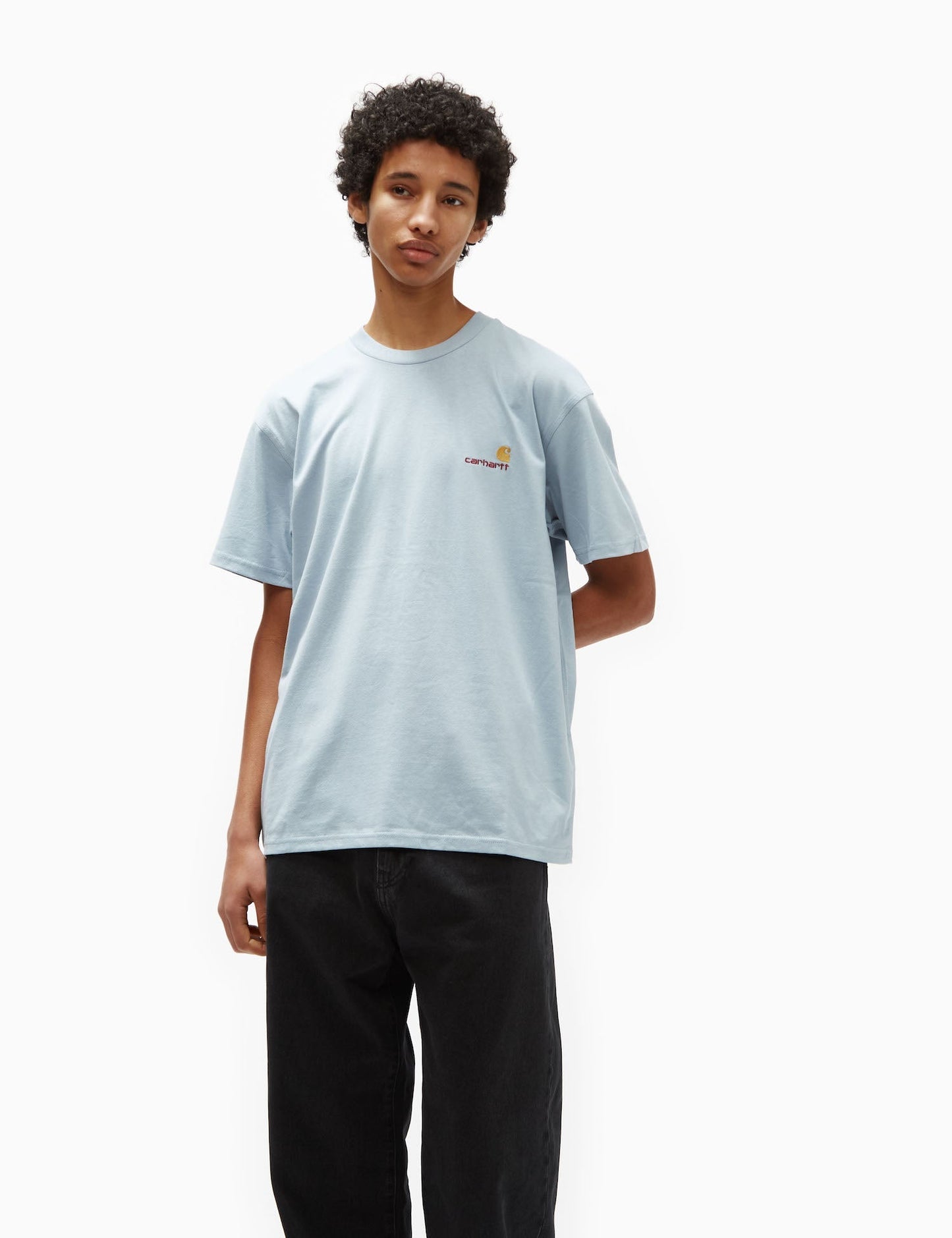T-shirt American Script (ample) - Beige rotin