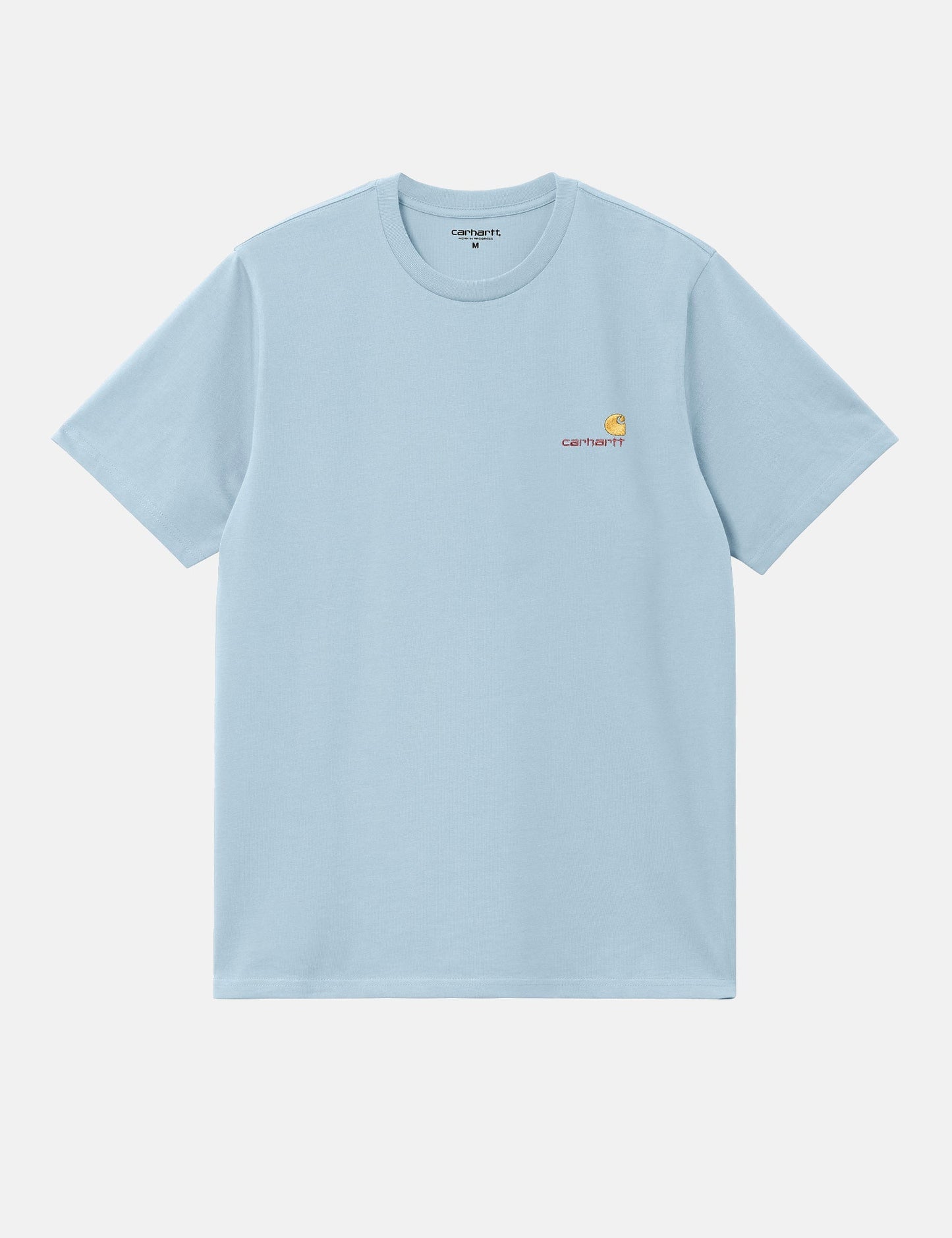 T-shirt "American Script" (ample) - Bleu givré