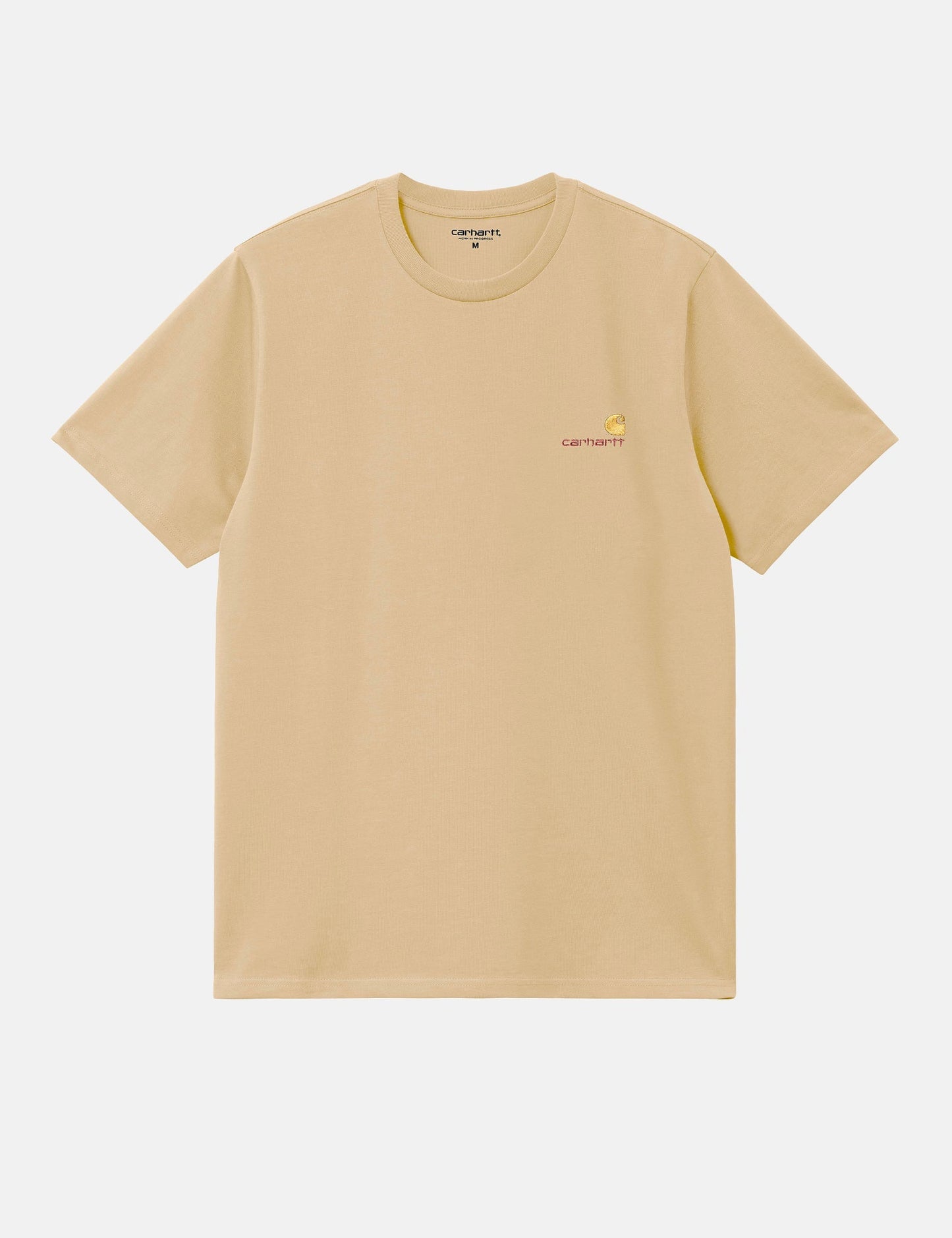 T-shirt American Script (ample) - Beige rotin