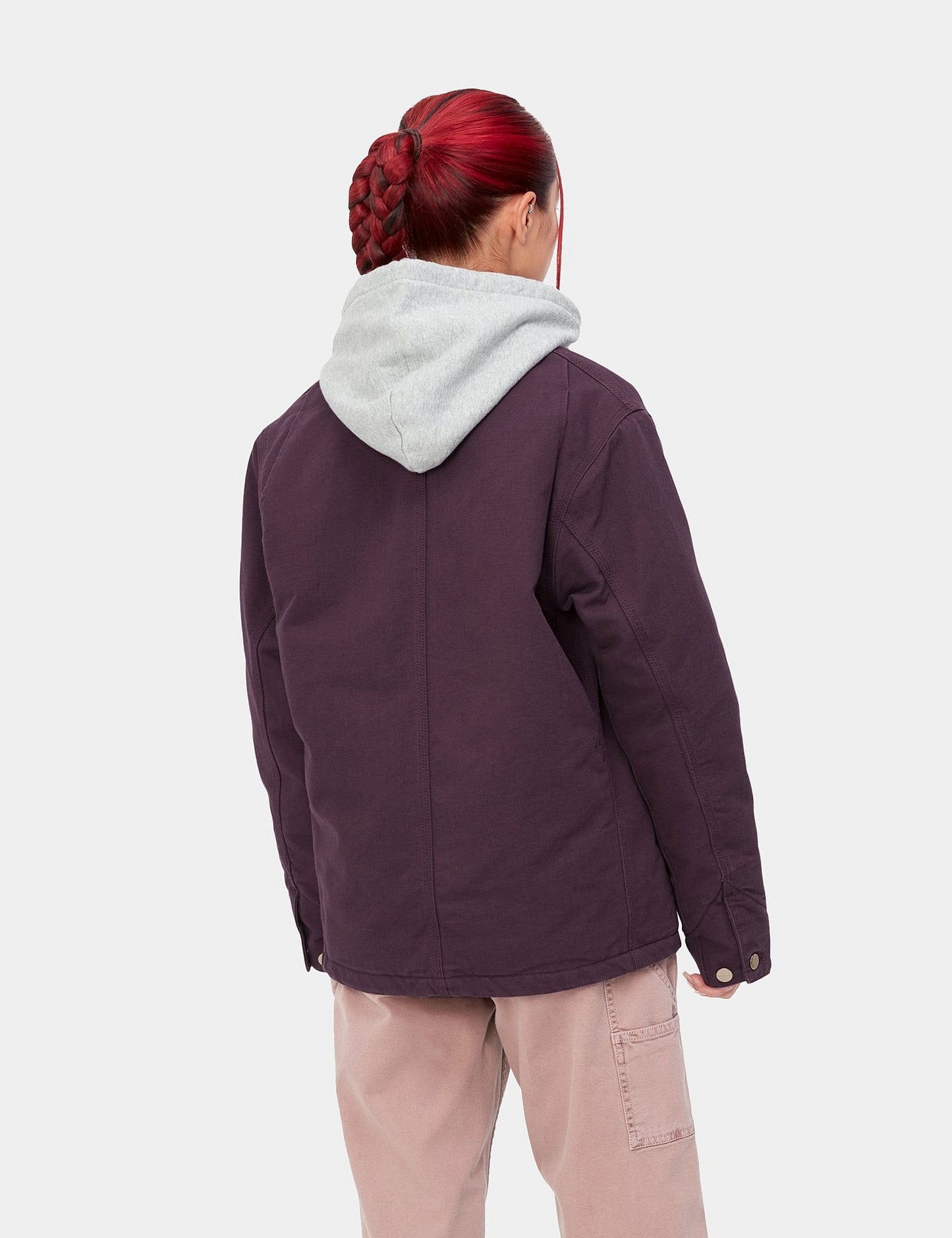 Manteau Irving Femme - Prune foncée/Noir