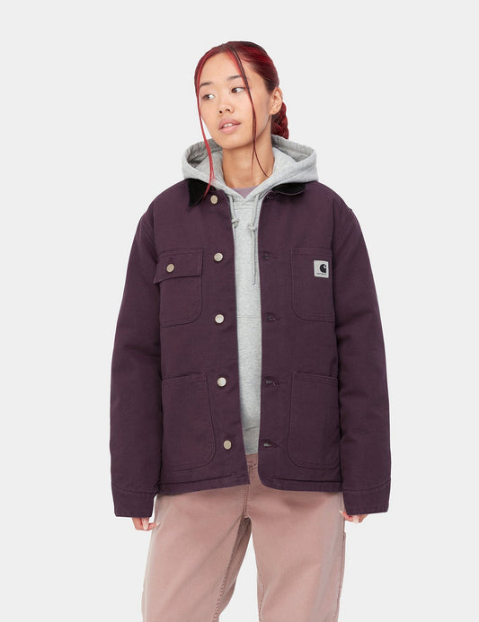 Manteau Irving Femme - Prune foncée/Noir