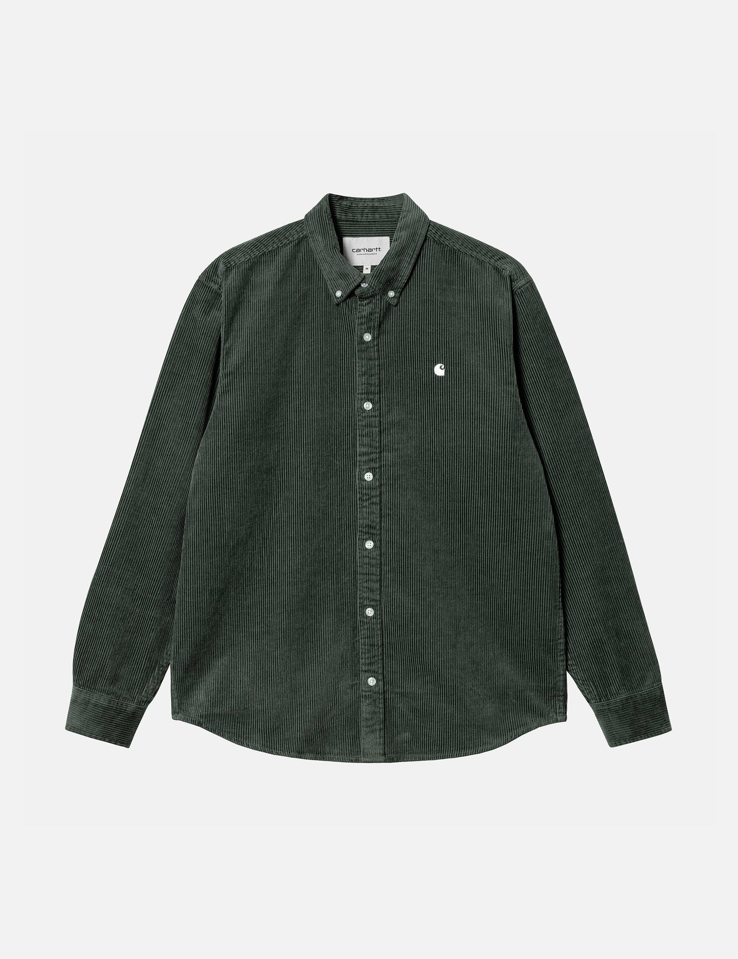 Chemise Madison en velours côtelé - Vert buis/Cire