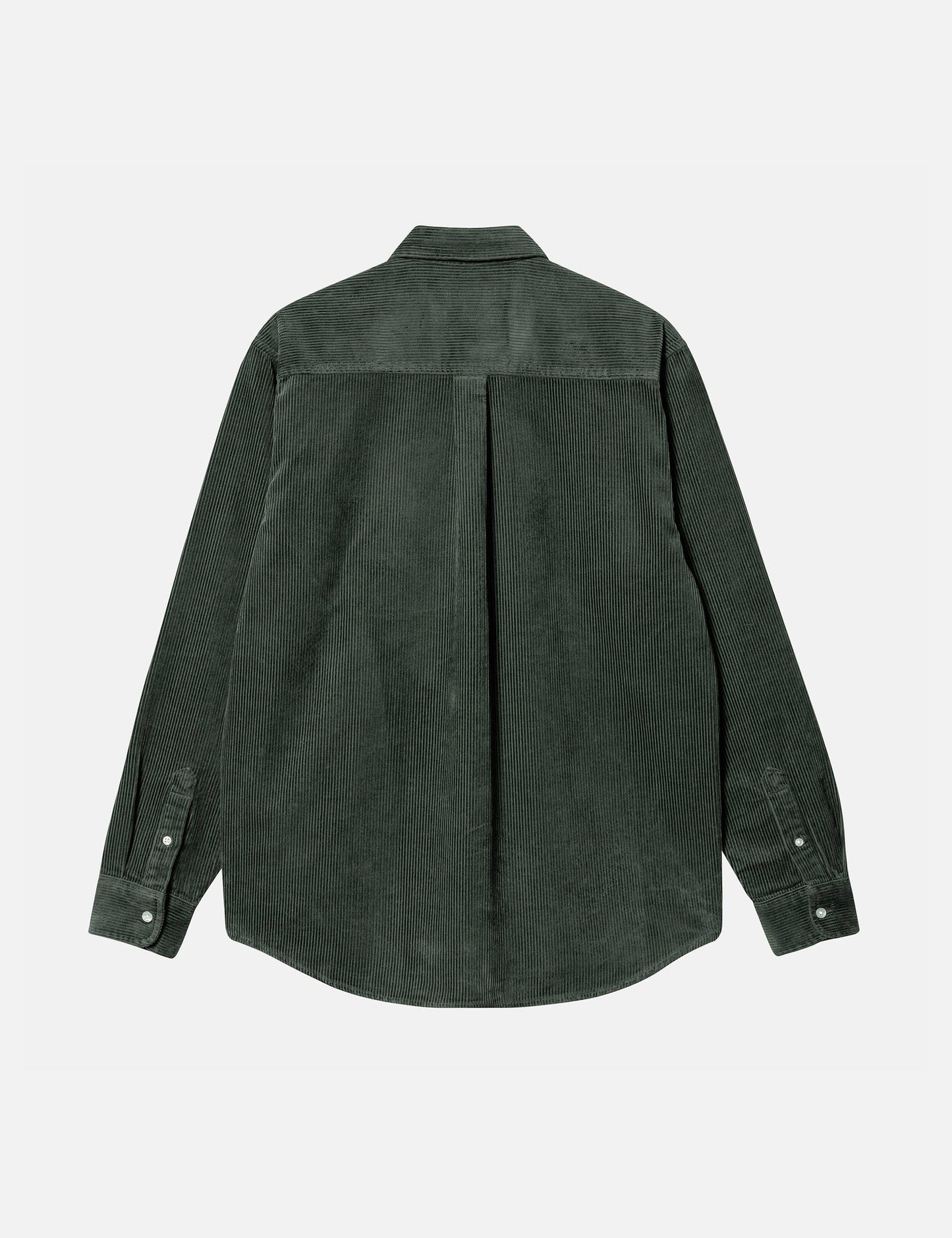 Chemise Madison en velours côtelé - Vert buis/Cire