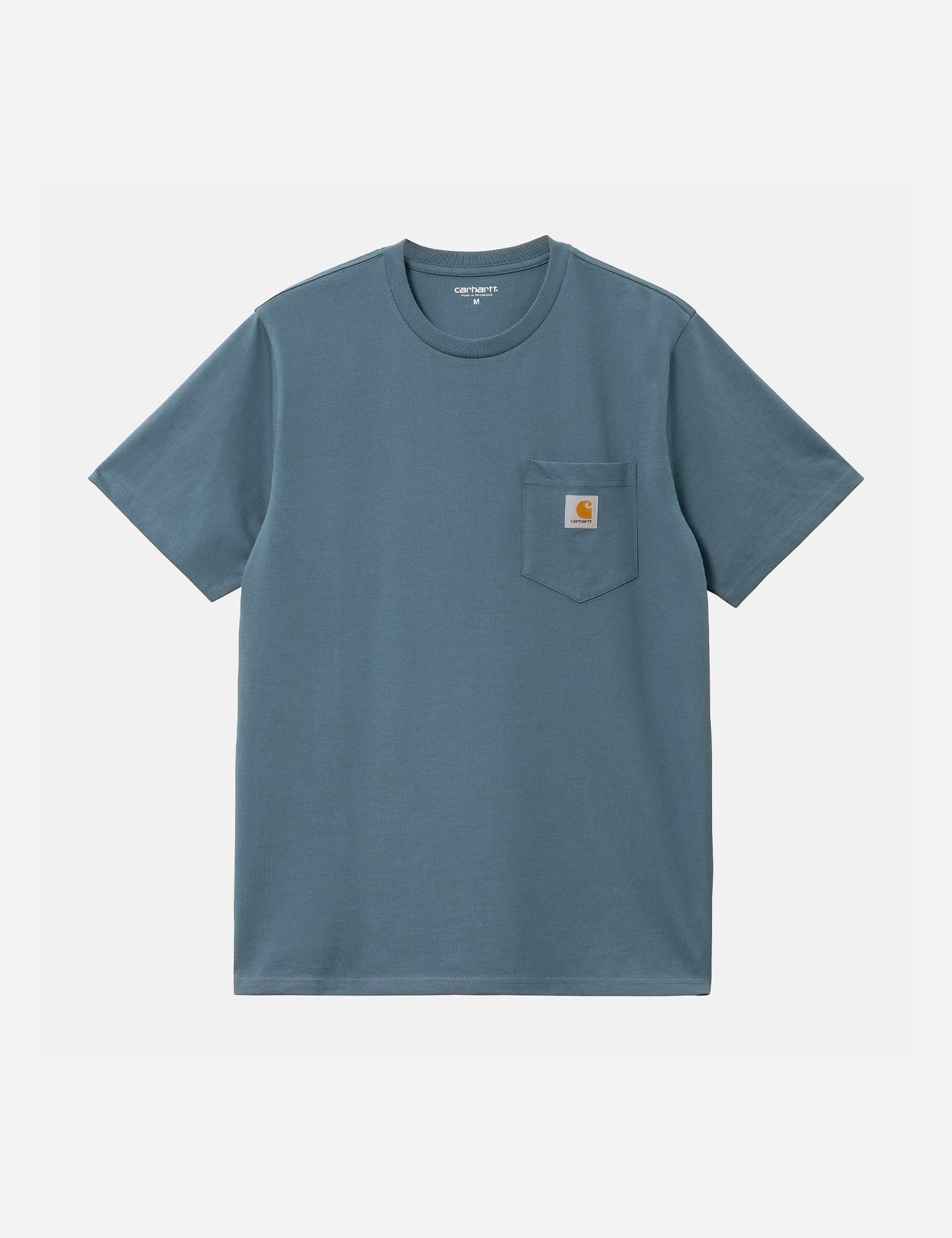 T-shirt à poche (coupe droite) - Bleu orage