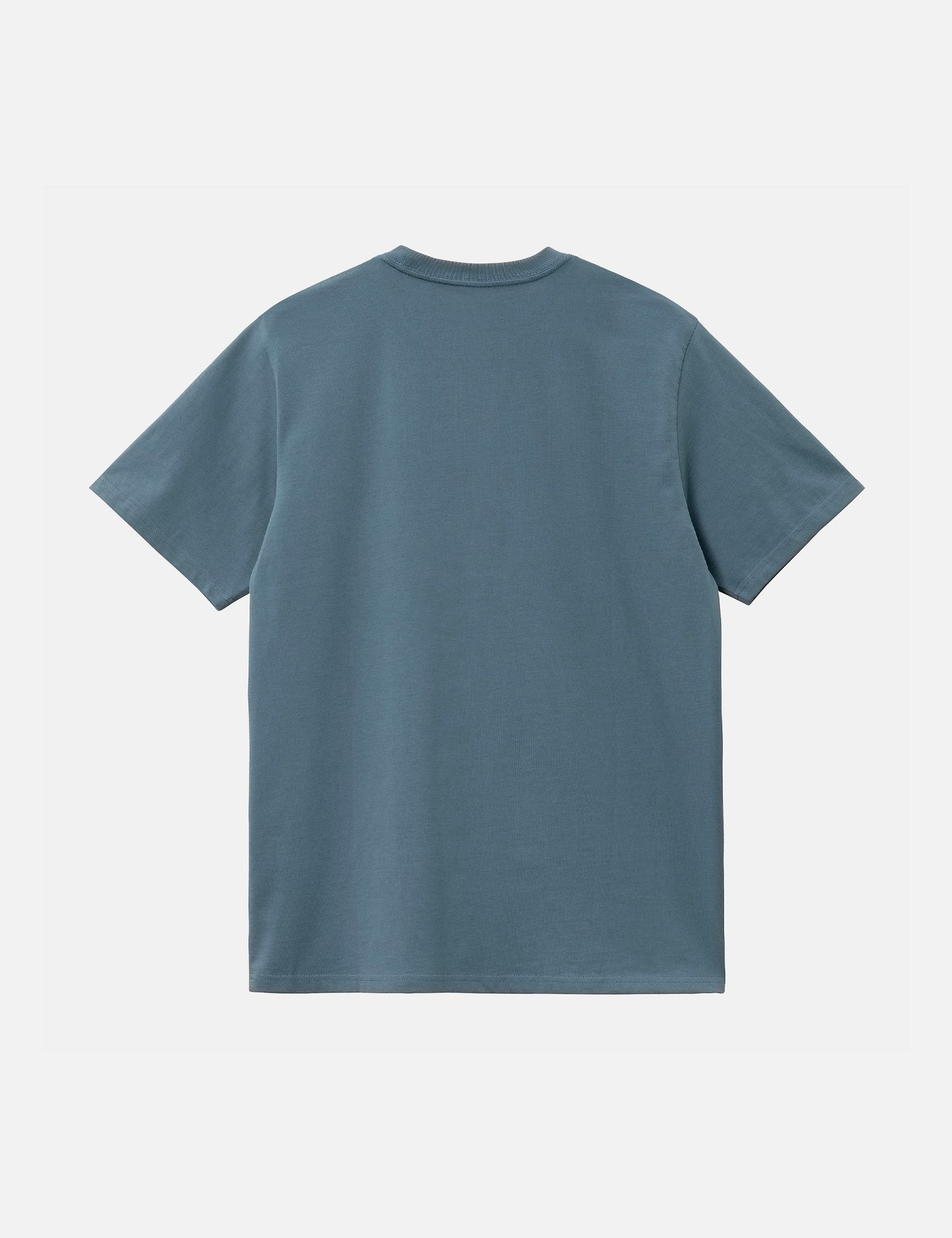 T-shirt à poche (coupe droite) - Bleu orage