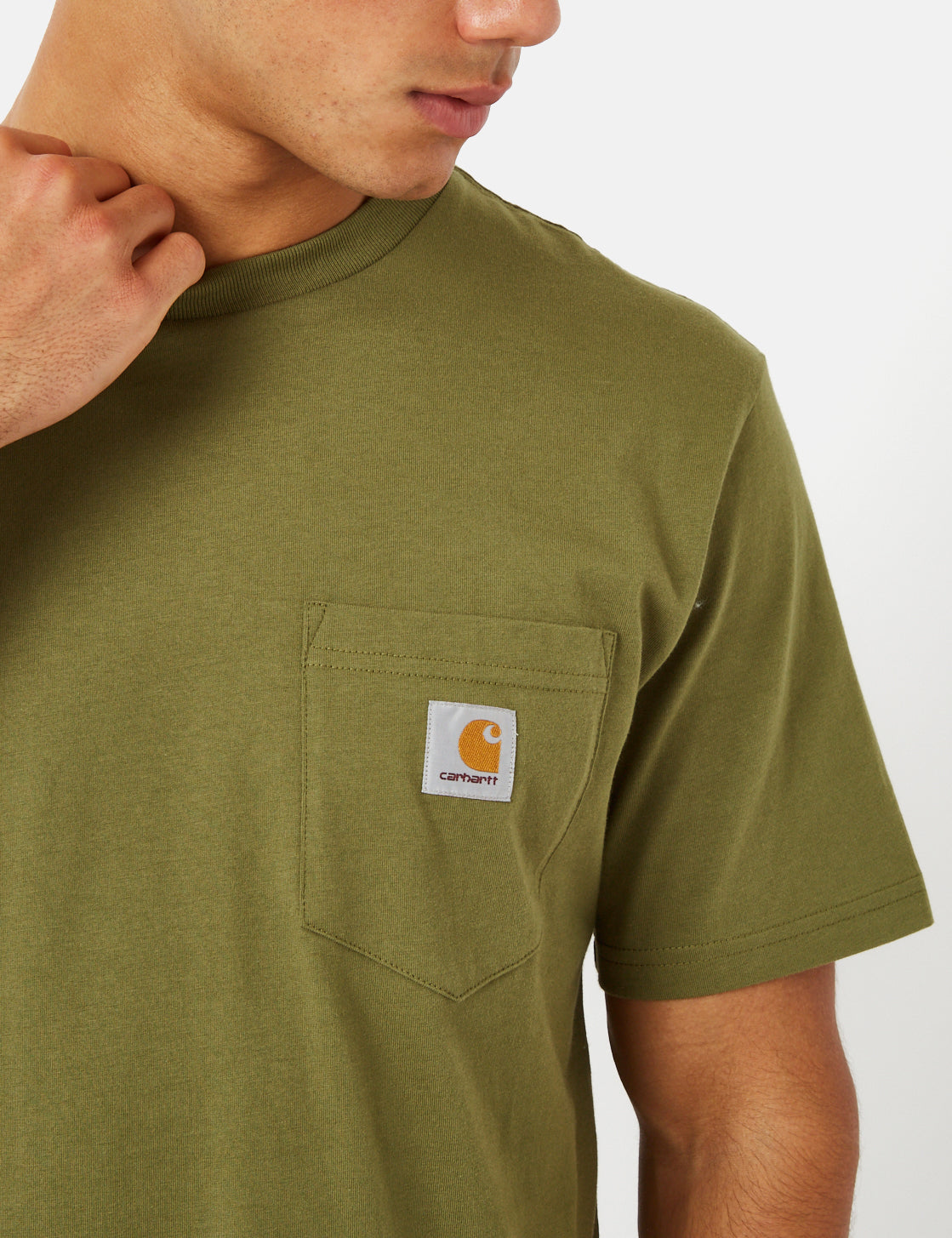 Taschen-T-Shirt (Regular) – Kiwigrün