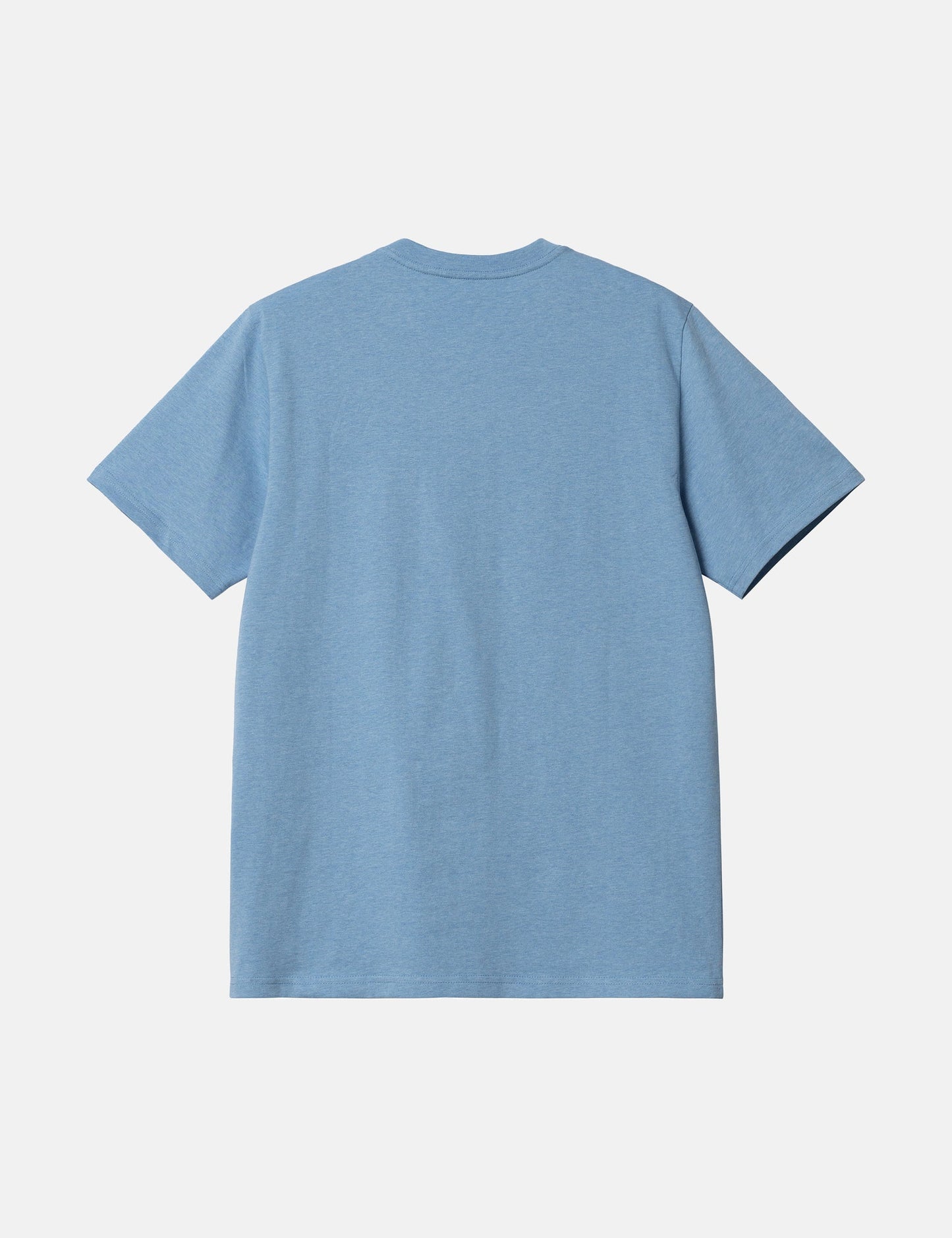 Taschen-T-Shirt (Regular) – Piscineblau meliert