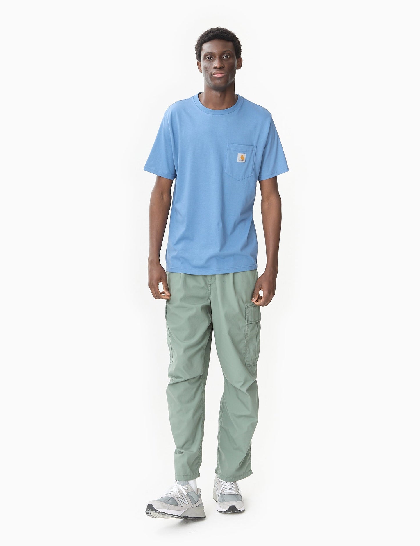 Taschen-T-Shirt (Regular) – Sorrentblau