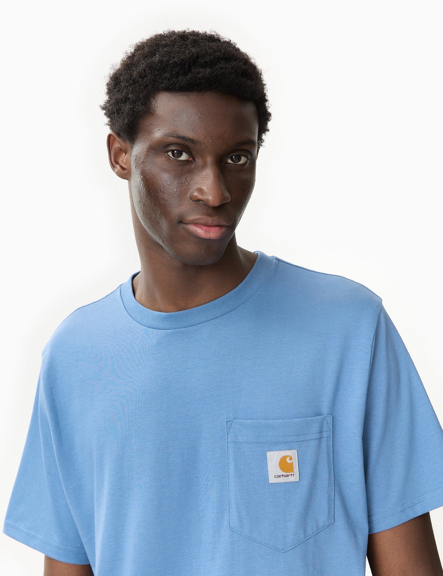 Taschen-T-Shirt (Regular) – Sorrentblau