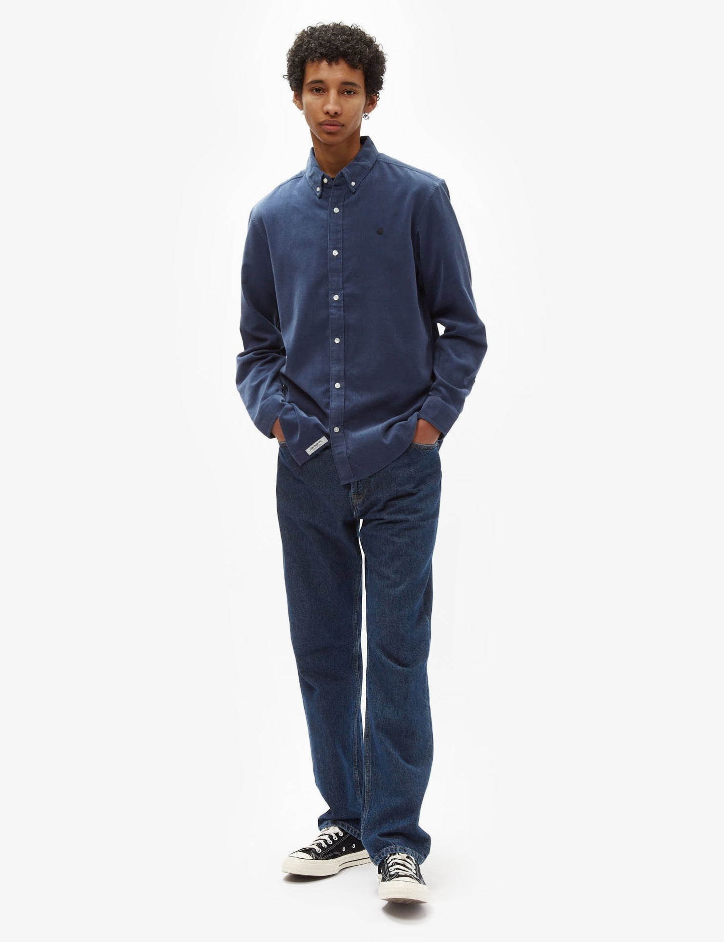 Hemd Madison Feincord – Hudson Blue