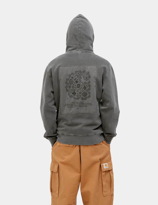 Sweat à capuche Verse Patch - Gris Vulcan