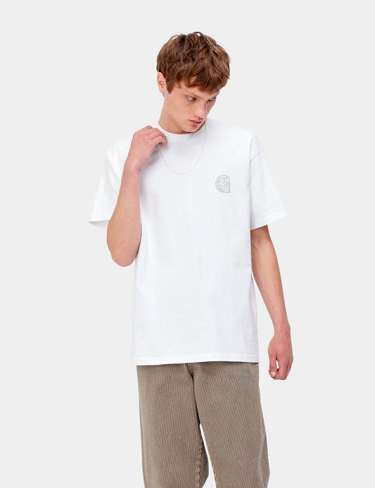 T-shirt à empiècements Verse - Blanc