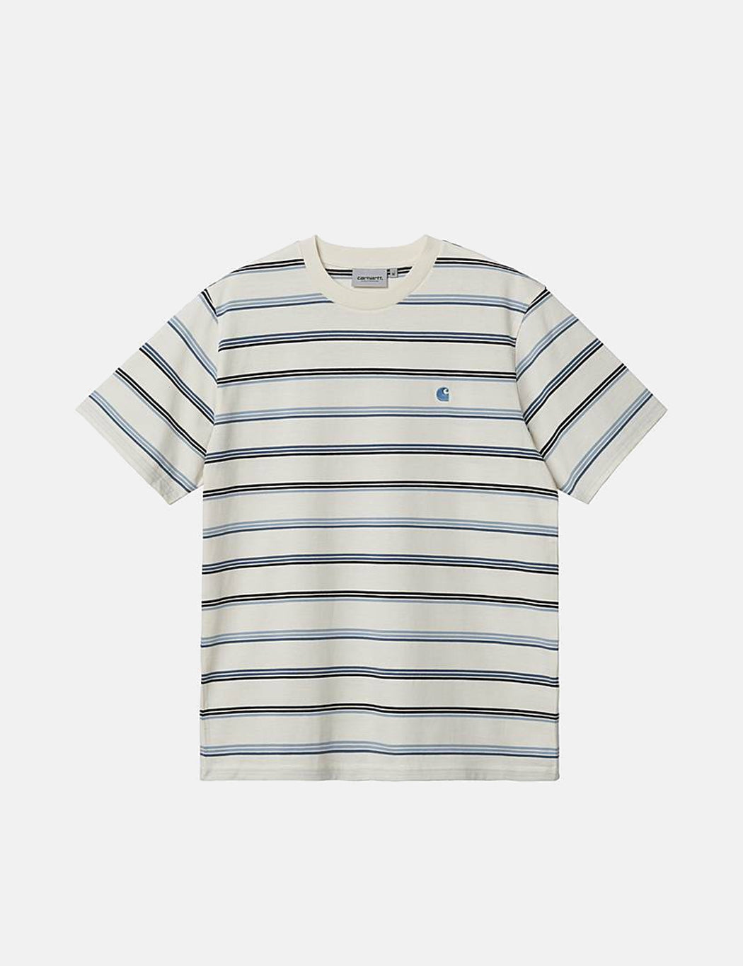 Vonn Streifen-T-Shirt – Wax/Storm Blue
