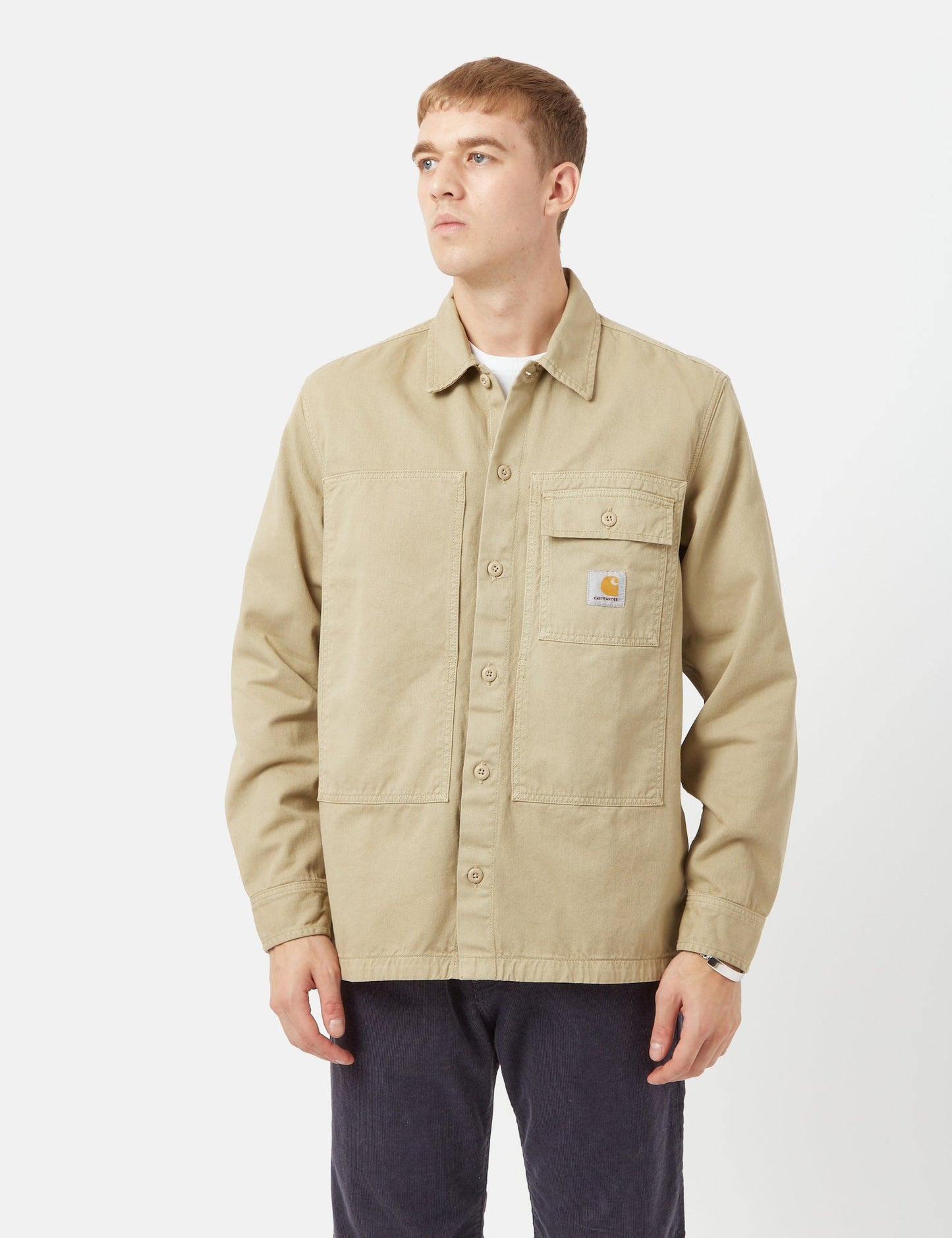 Charter Langarmhemd – Ammonite Brown