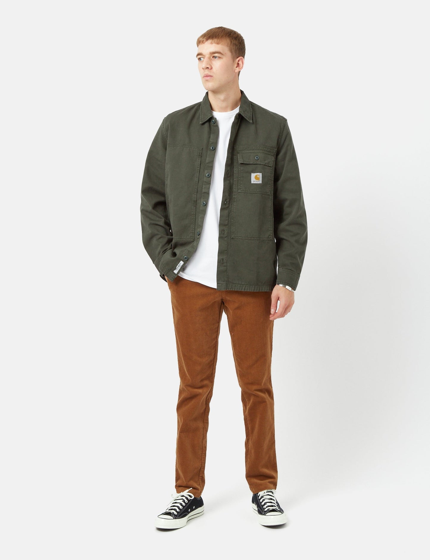 Charter Langarmshirt - Boxwood Green