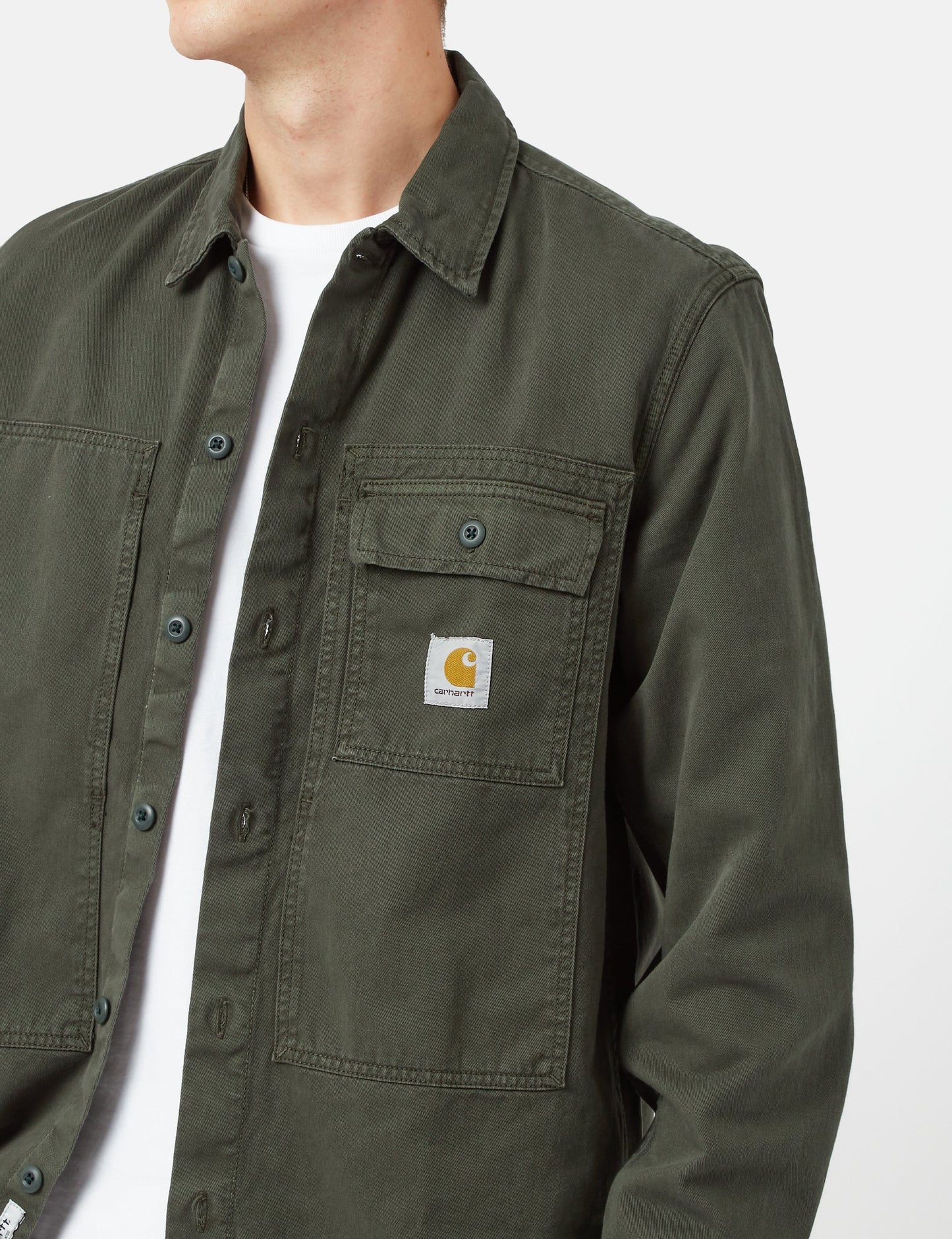 Charter Langarmshirt - Boxwood Green