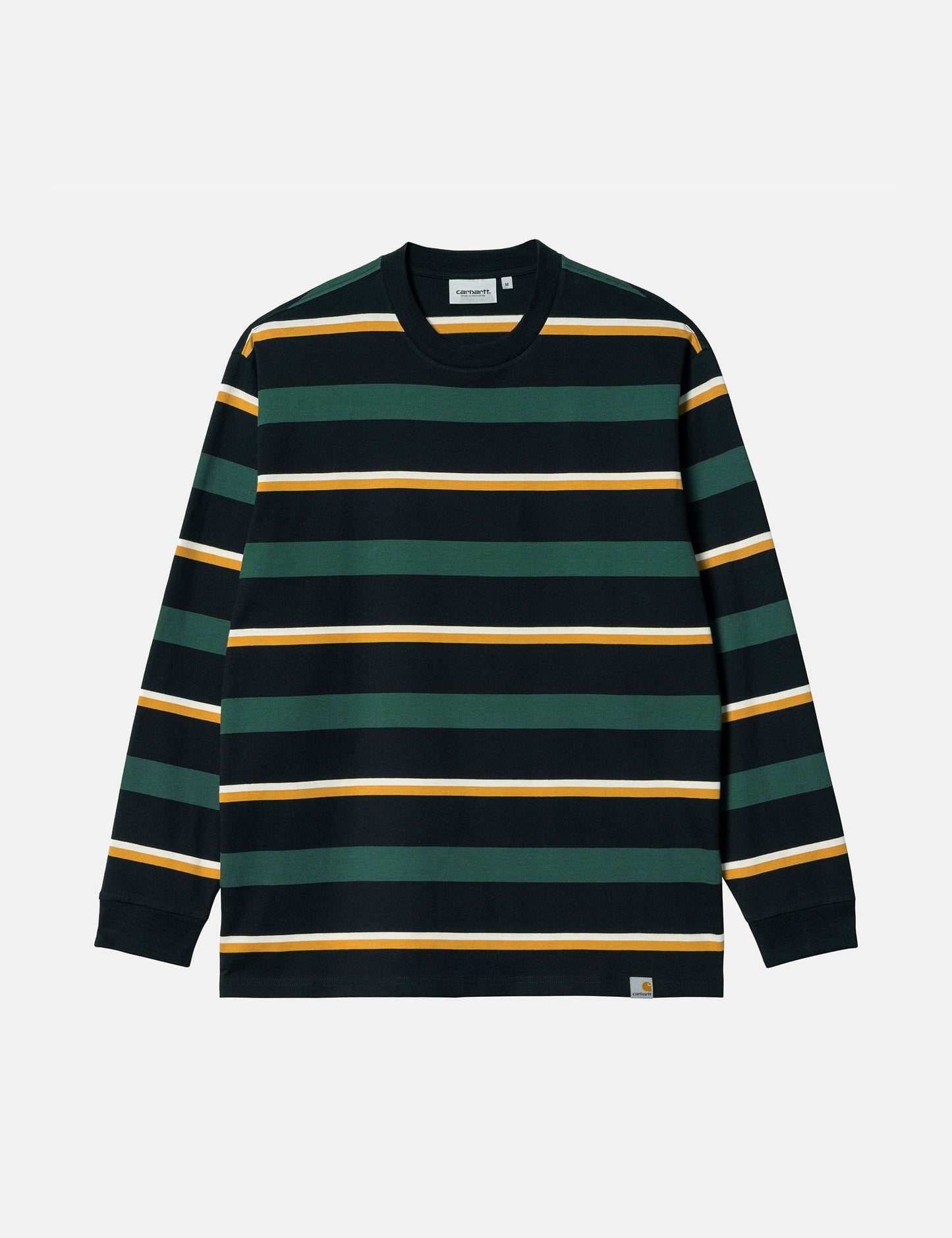 Langarmshirt Bowman Stripe – Juniper Green