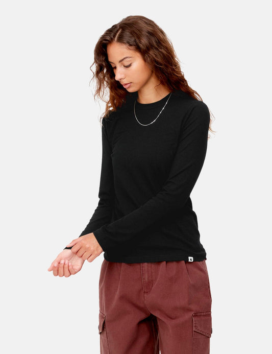 T-shirt à manches longues Seri pour femme - Noir