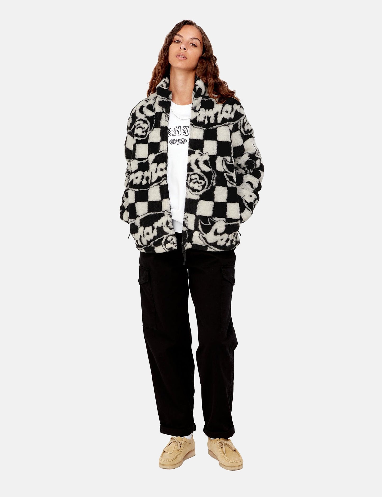 Damen ungefütterte Jacke (Joyride Jacquard) - Schwarz/Wax