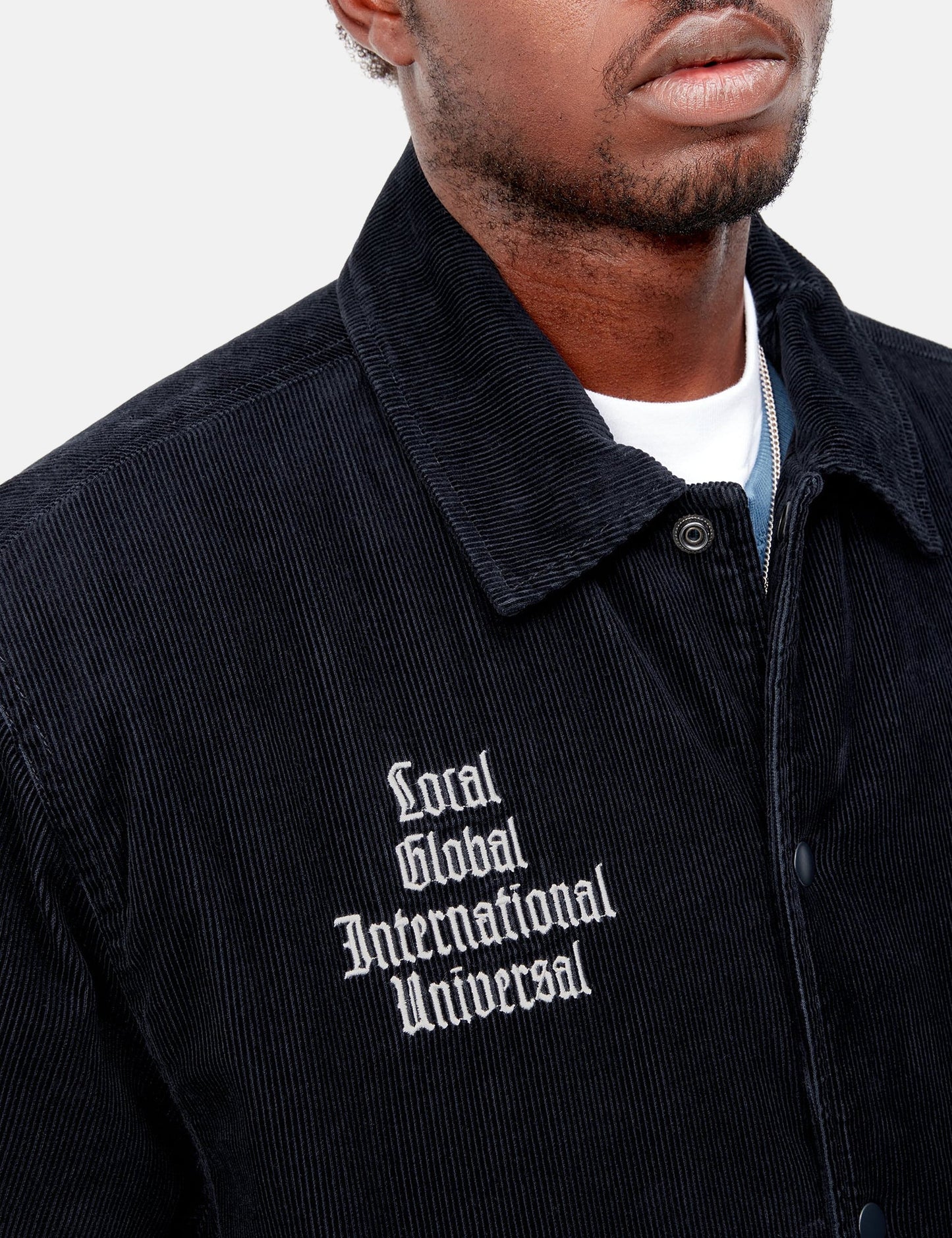 Collegejacke - Dunkles Marineblau/Wachs