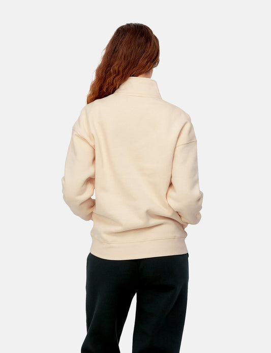 Sweat-shirt à col montant Ontario pour femme - Beige Calico/Noir