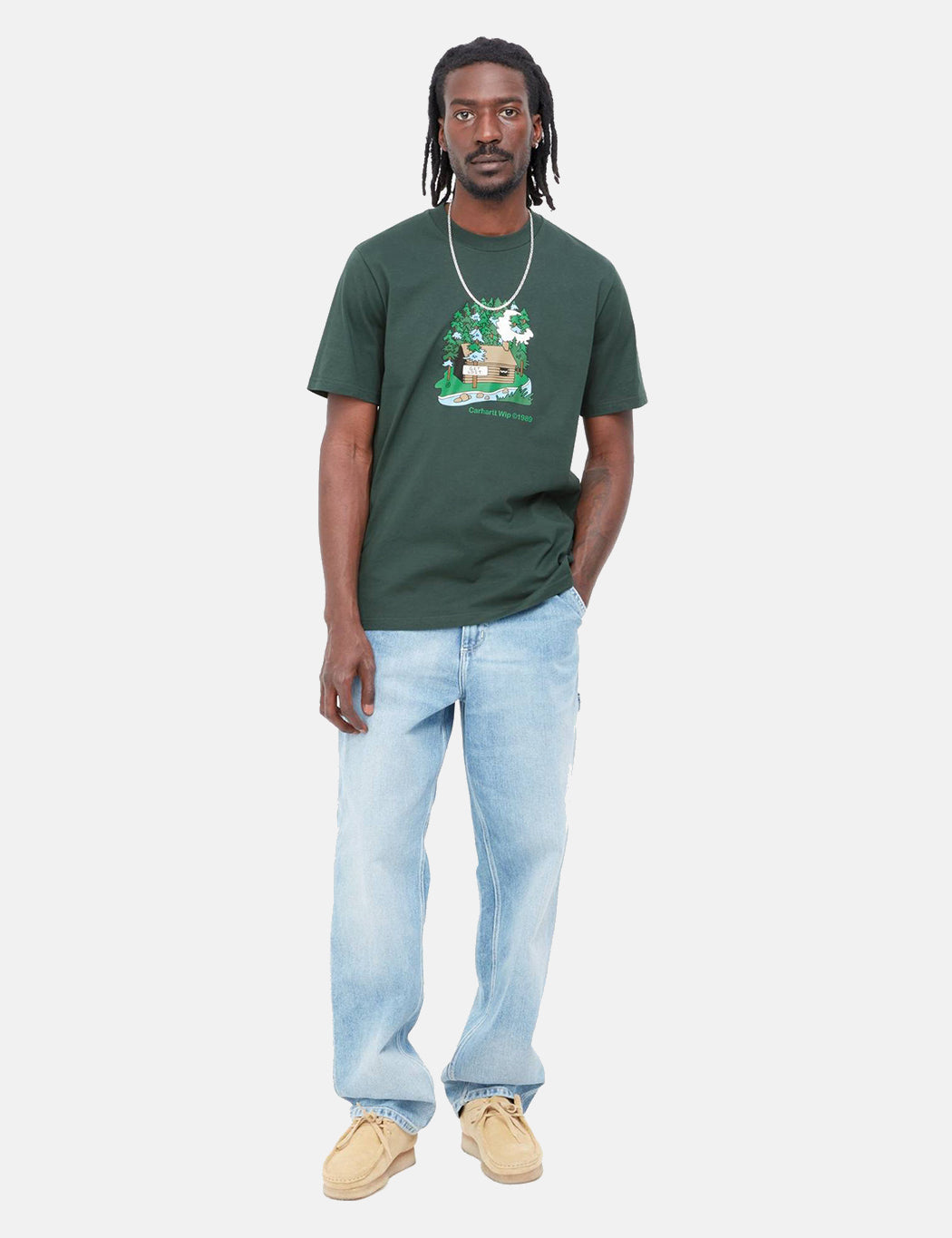 T-shirt Cabine - Vert Genévrier