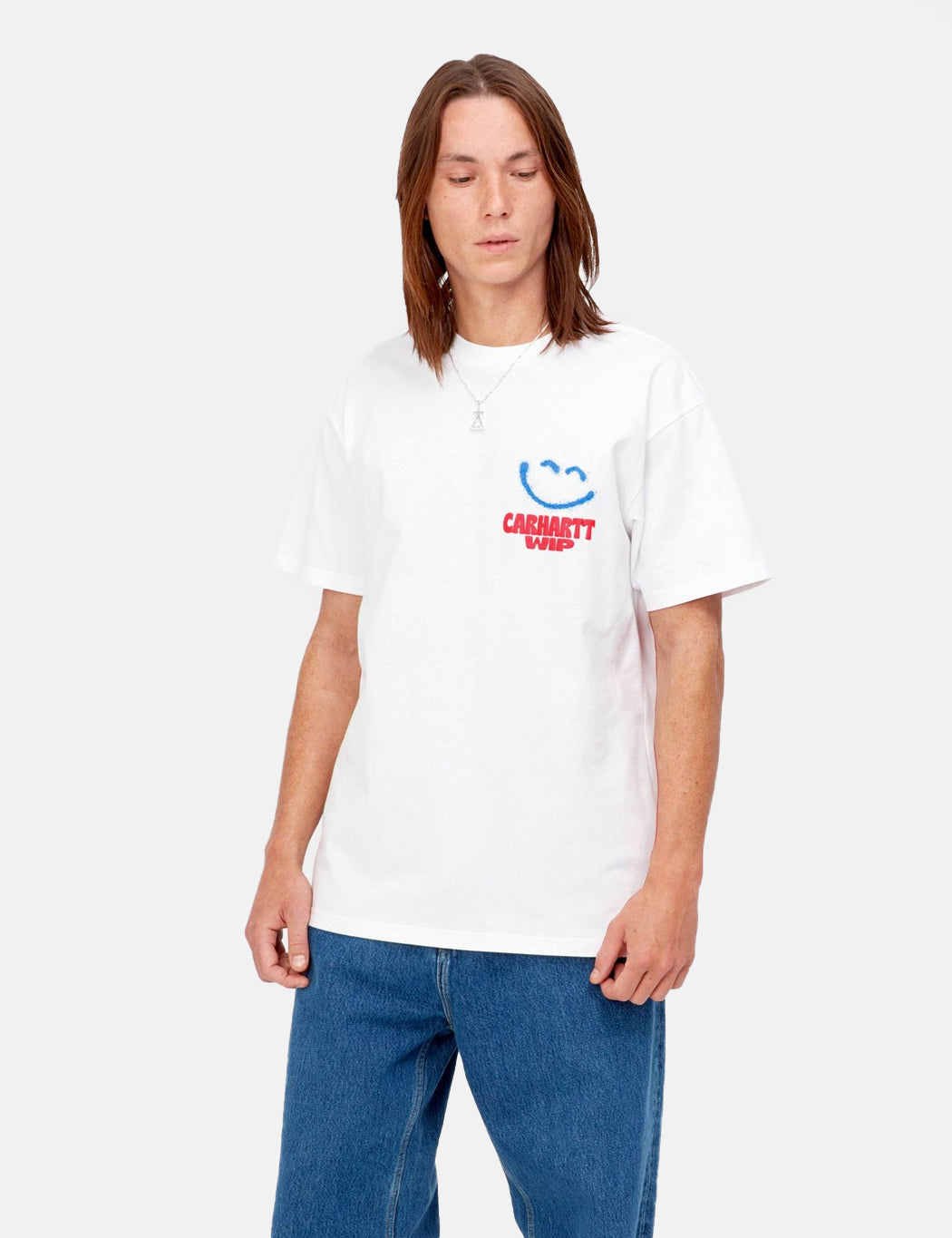 Happy Script T-Shirt - Weiß