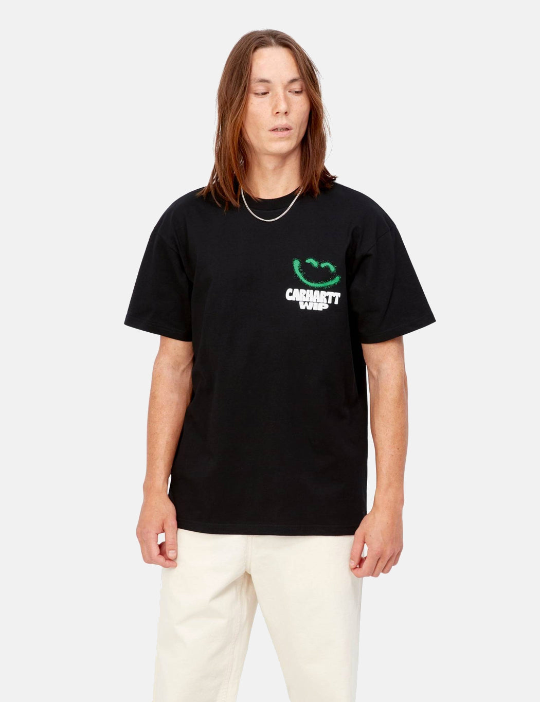 Happy Script T-Shirt - Schwarz