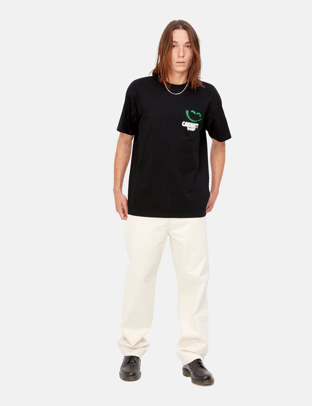 Happy Script T-Shirt - Schwarz