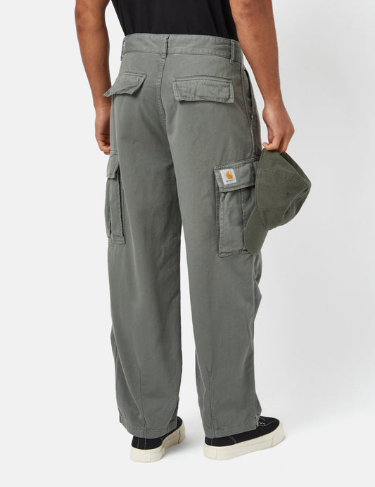 Pantalon Cargo Cole (Coupe décontractée) - Vert fumée