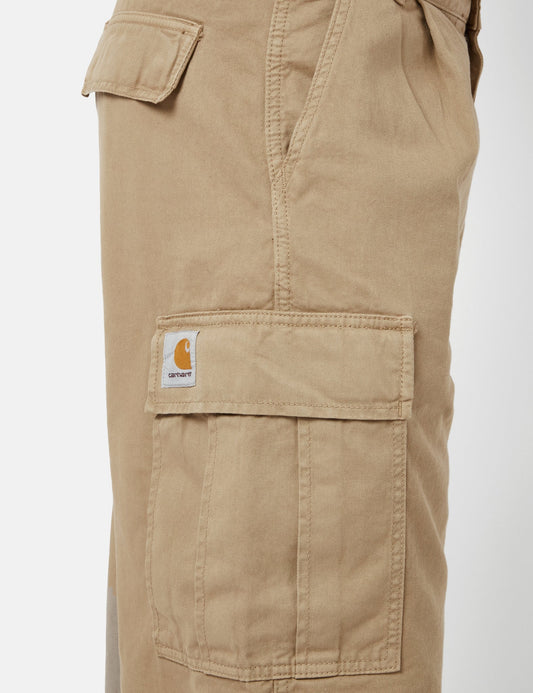 Pantalon Cargo Cole (Coupe décontractée) - Marron Cuir