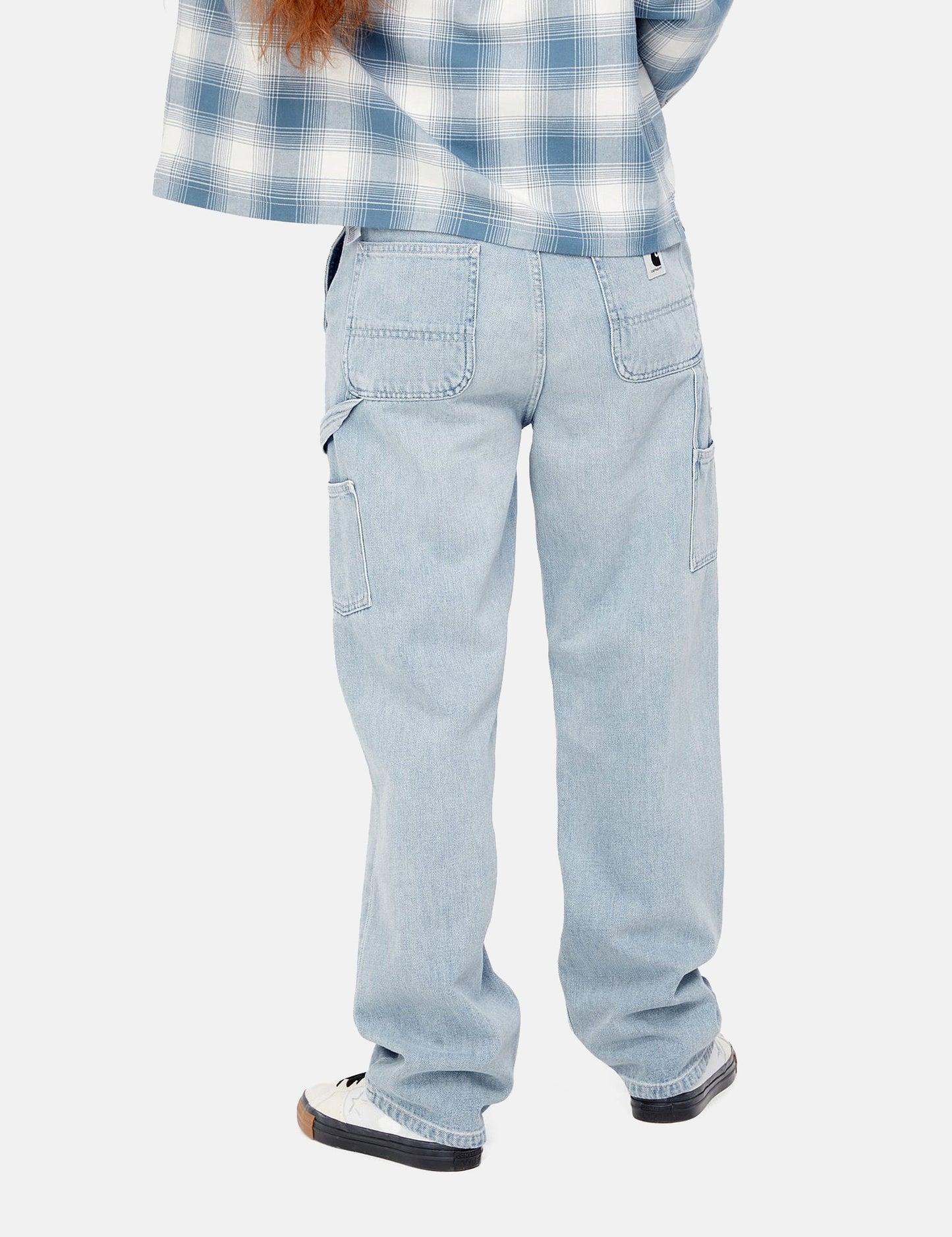 Damen Pierce Hose (Denim/Straight) - Blue Light Stone Washed