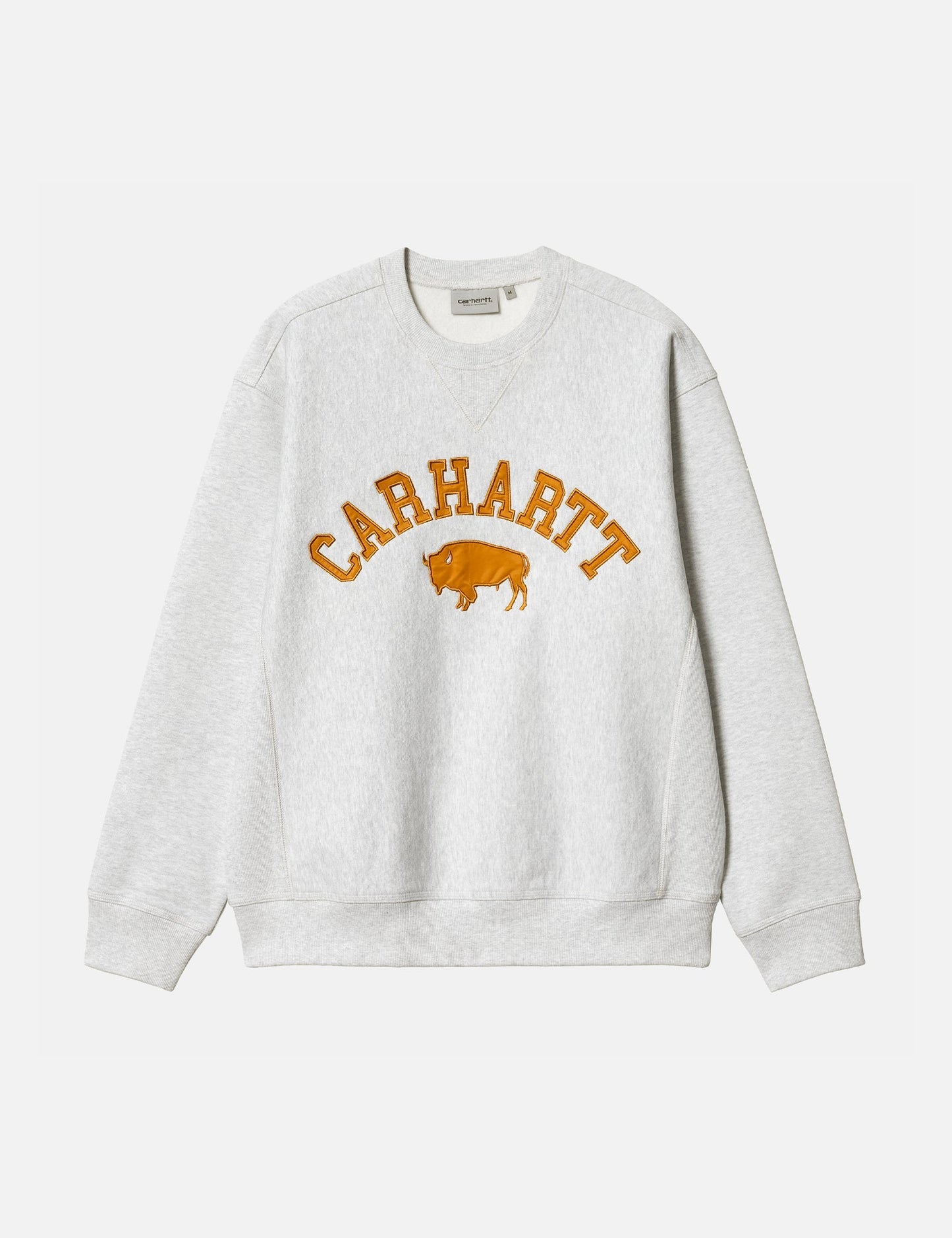 Sweat-shirt Locker - Gris cendré/Marron