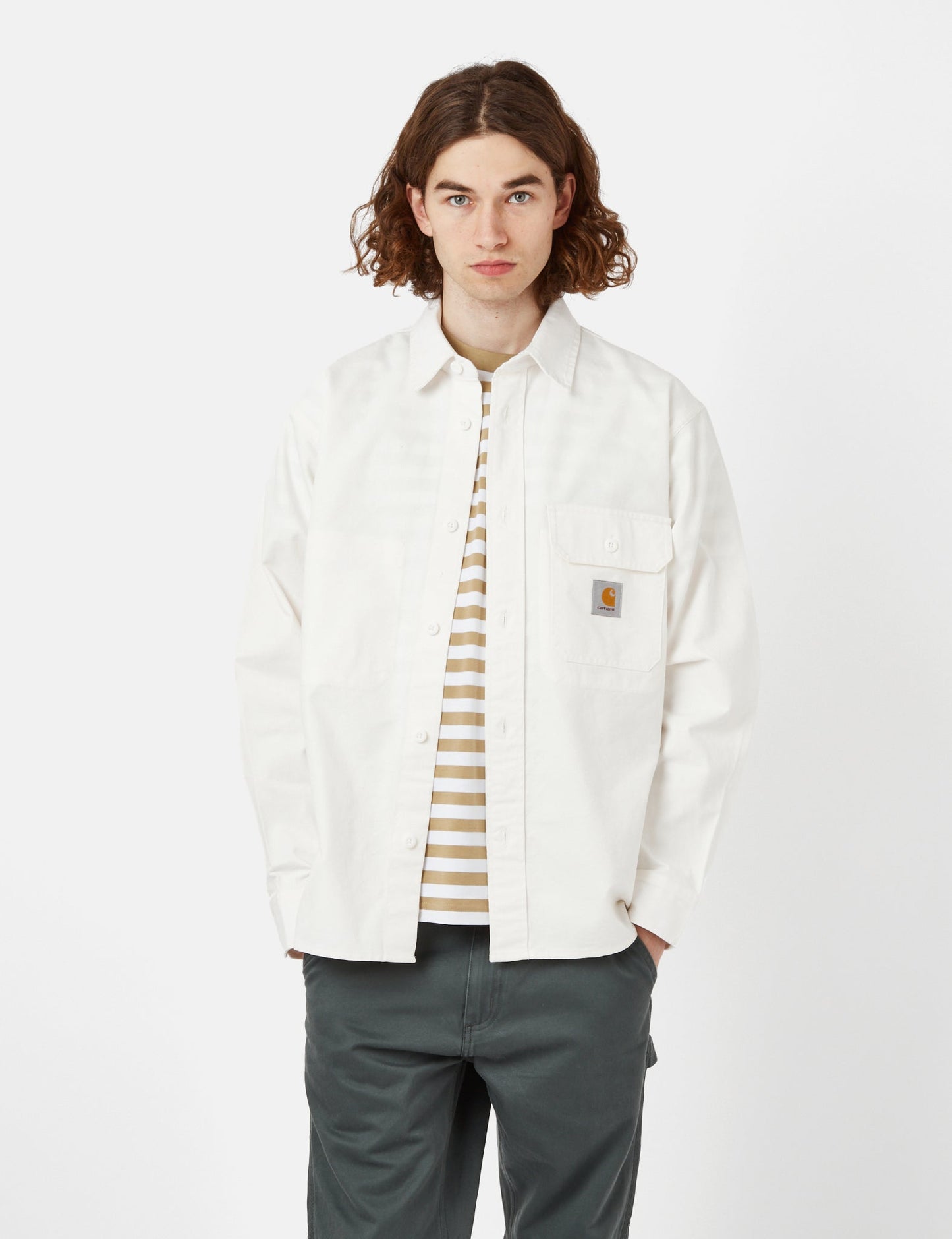 Hemdjacke Reno (stückgefärbt) – Cremefarben
