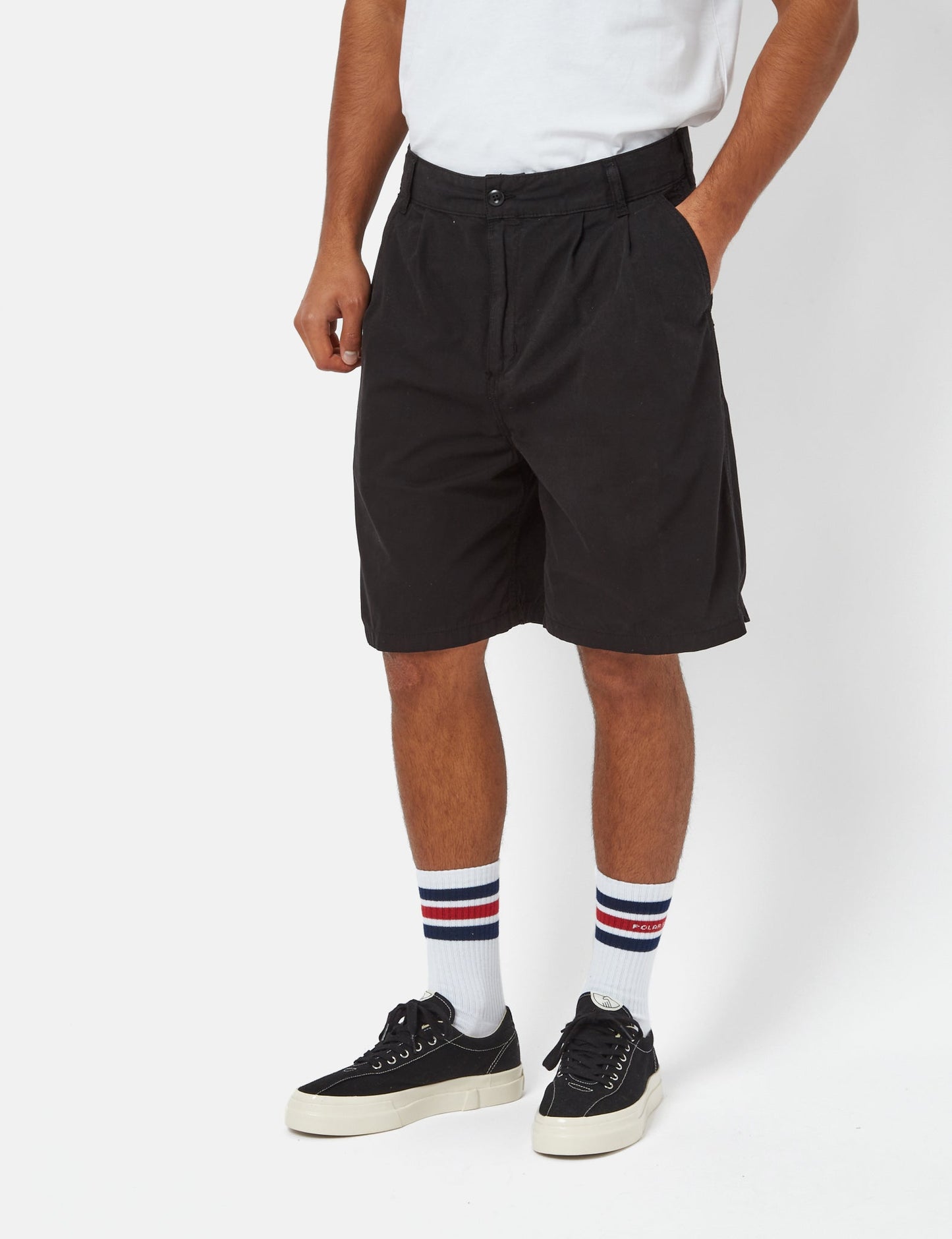 Shorts Colston (Ample) - Délavé Noir