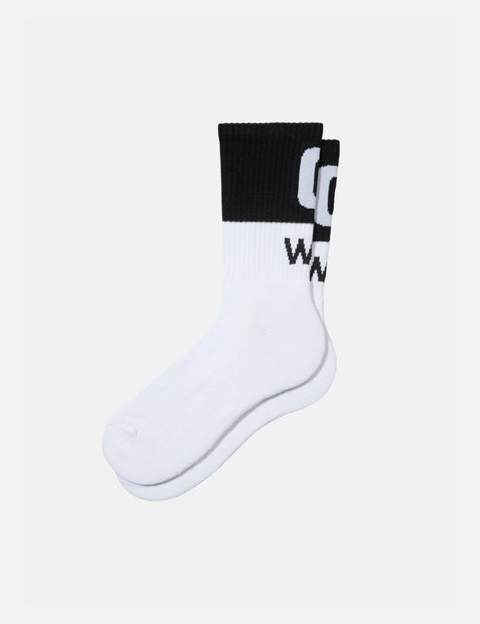 Chaussettes WIP - Blanc/Noir
