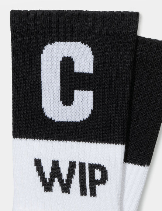 Chaussettes WIP - Blanc/Noir