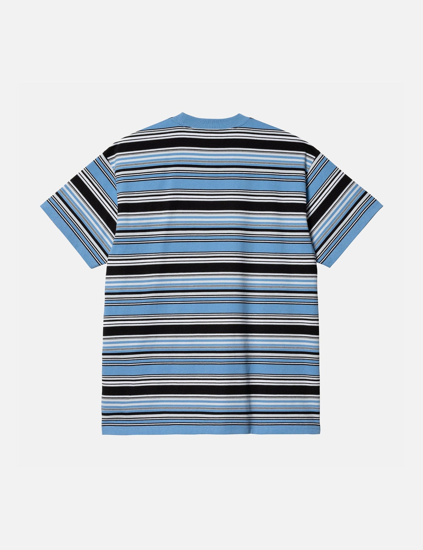 Lafferty T-Shirt (gestreift) - Piscine Blue
