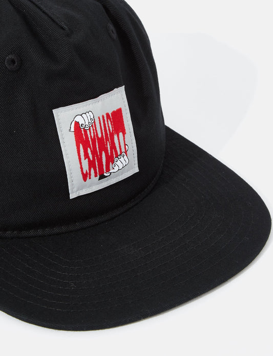 Casquette 5 pans extensible - Noir