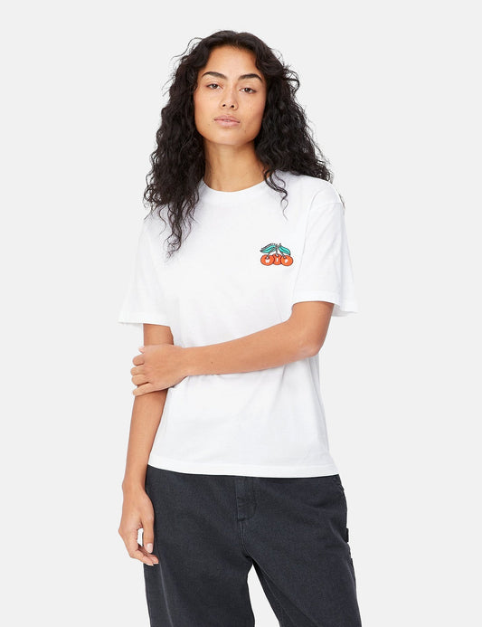 T-Shirt femme fard à joues (standard) - Blanc