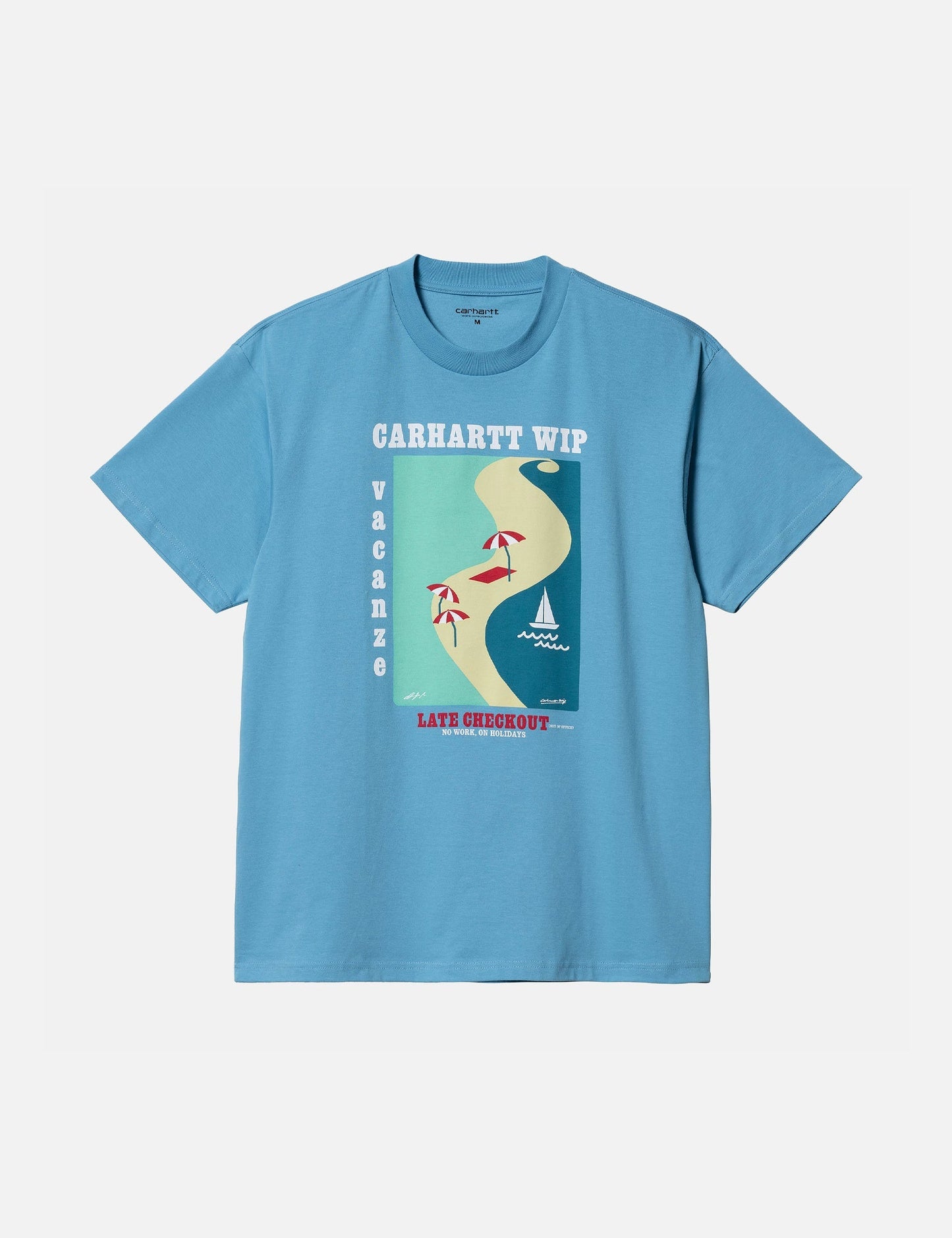 T-shirt Vacanze (biologique) - Bleu Piscine
