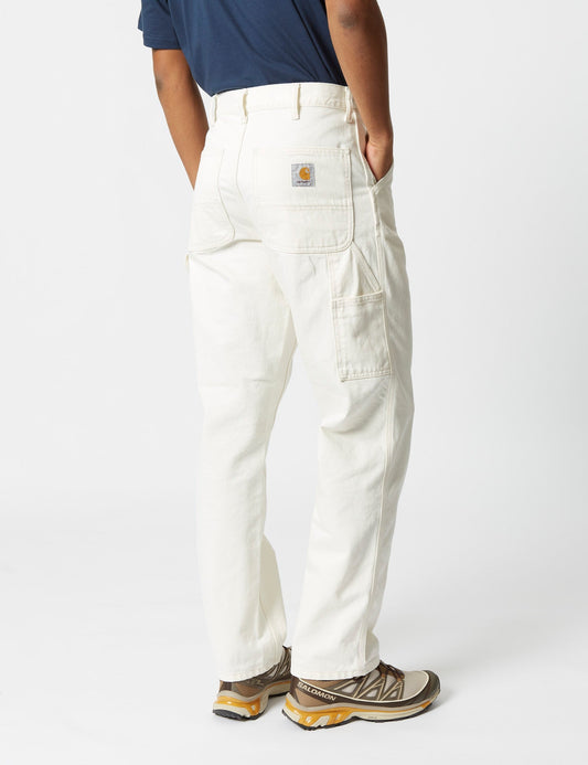 Pantalon coupe droite (denim) - Blanc
