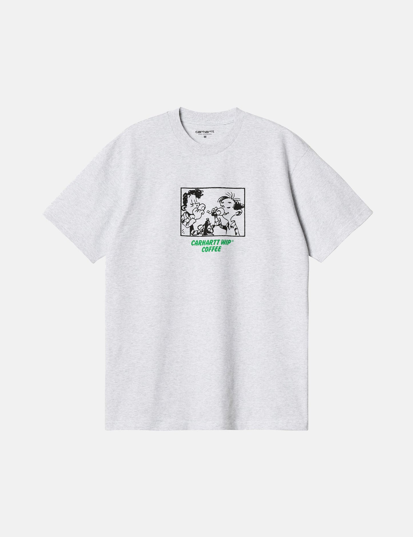 Kaffee-T-Shirt (Bio) – Ash Heather Grey
