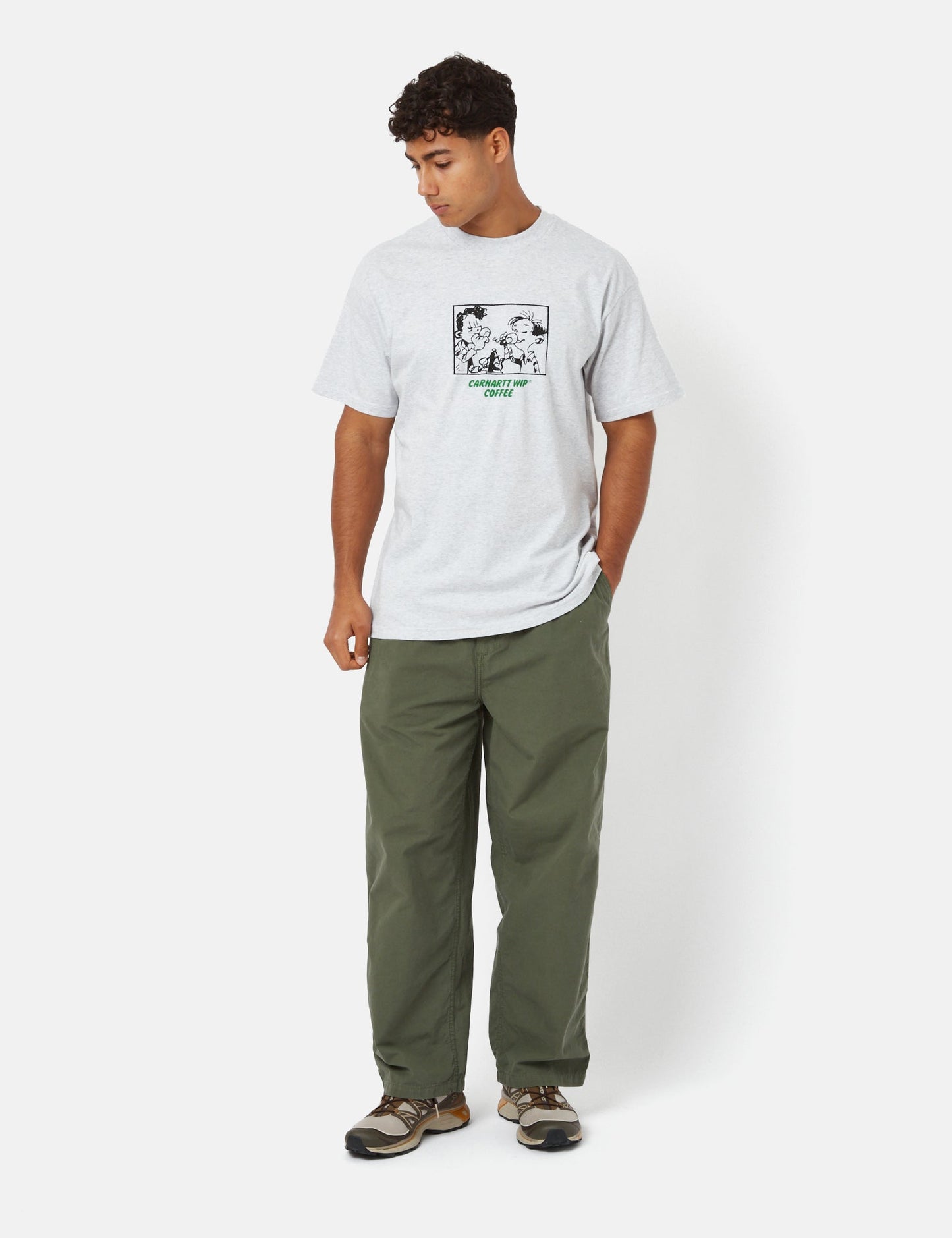Kaffee-T-Shirt (Bio) – Ash Heather Grey