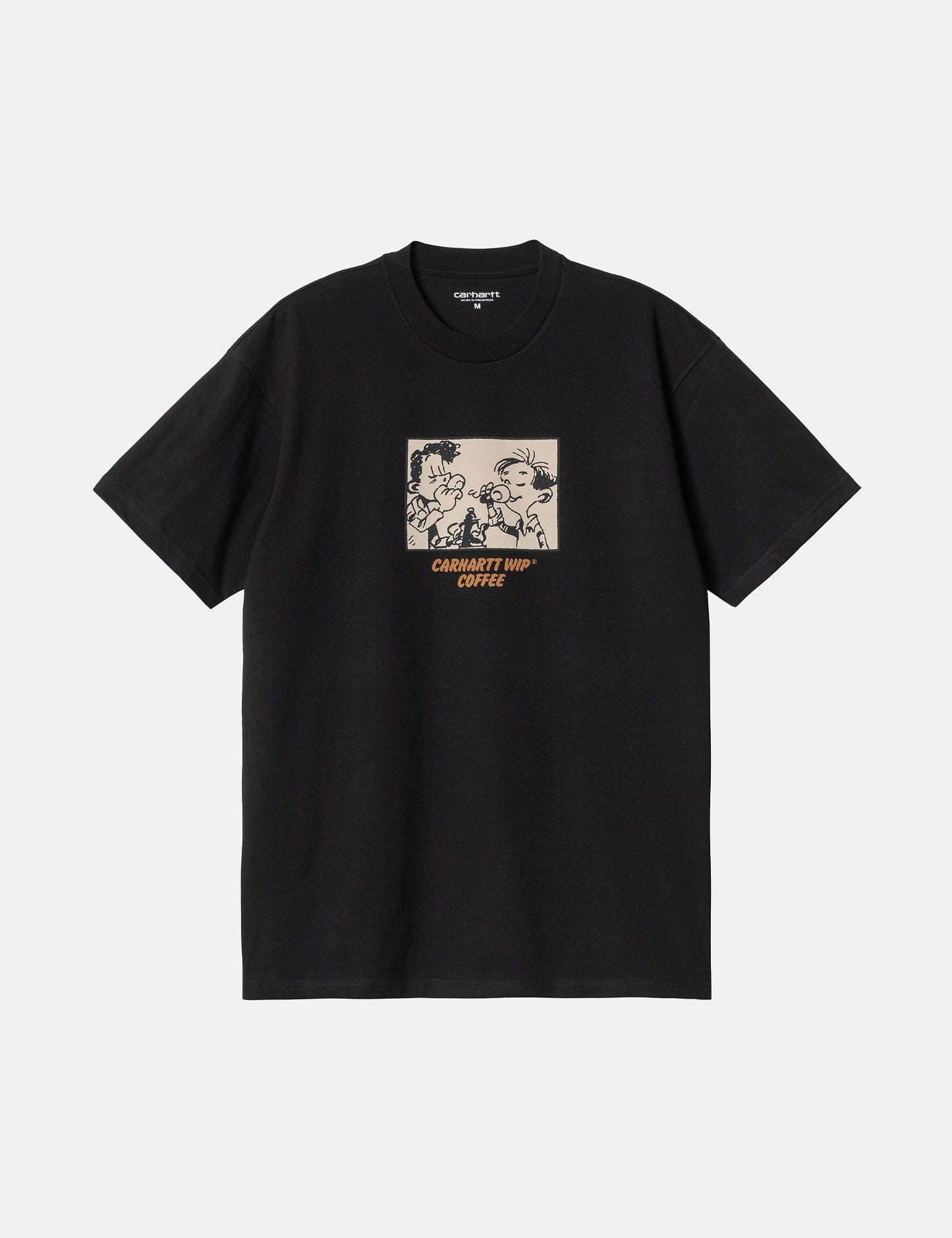 T-shirt café (biologique) - Noir