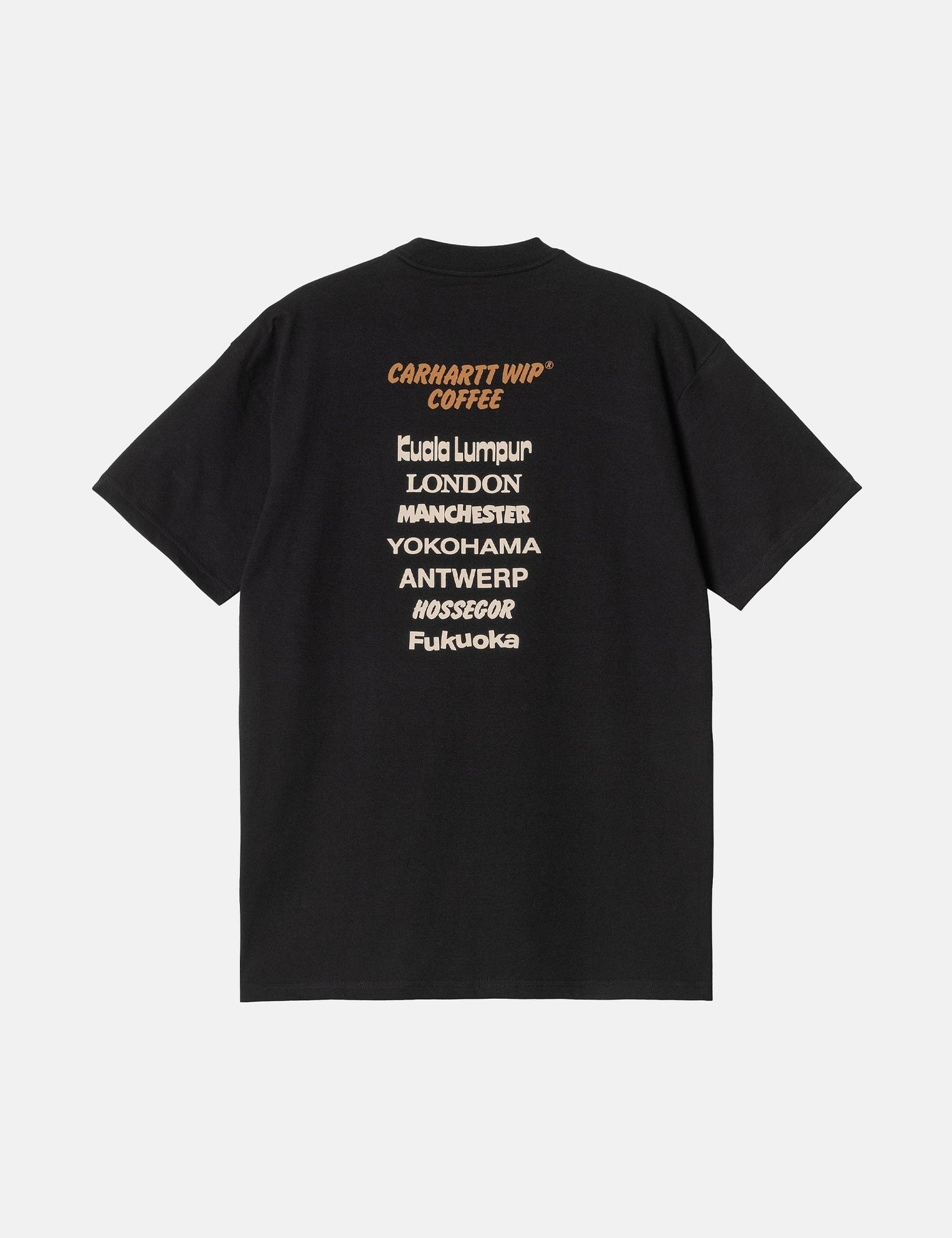 T-shirt café (biologique) - Noir