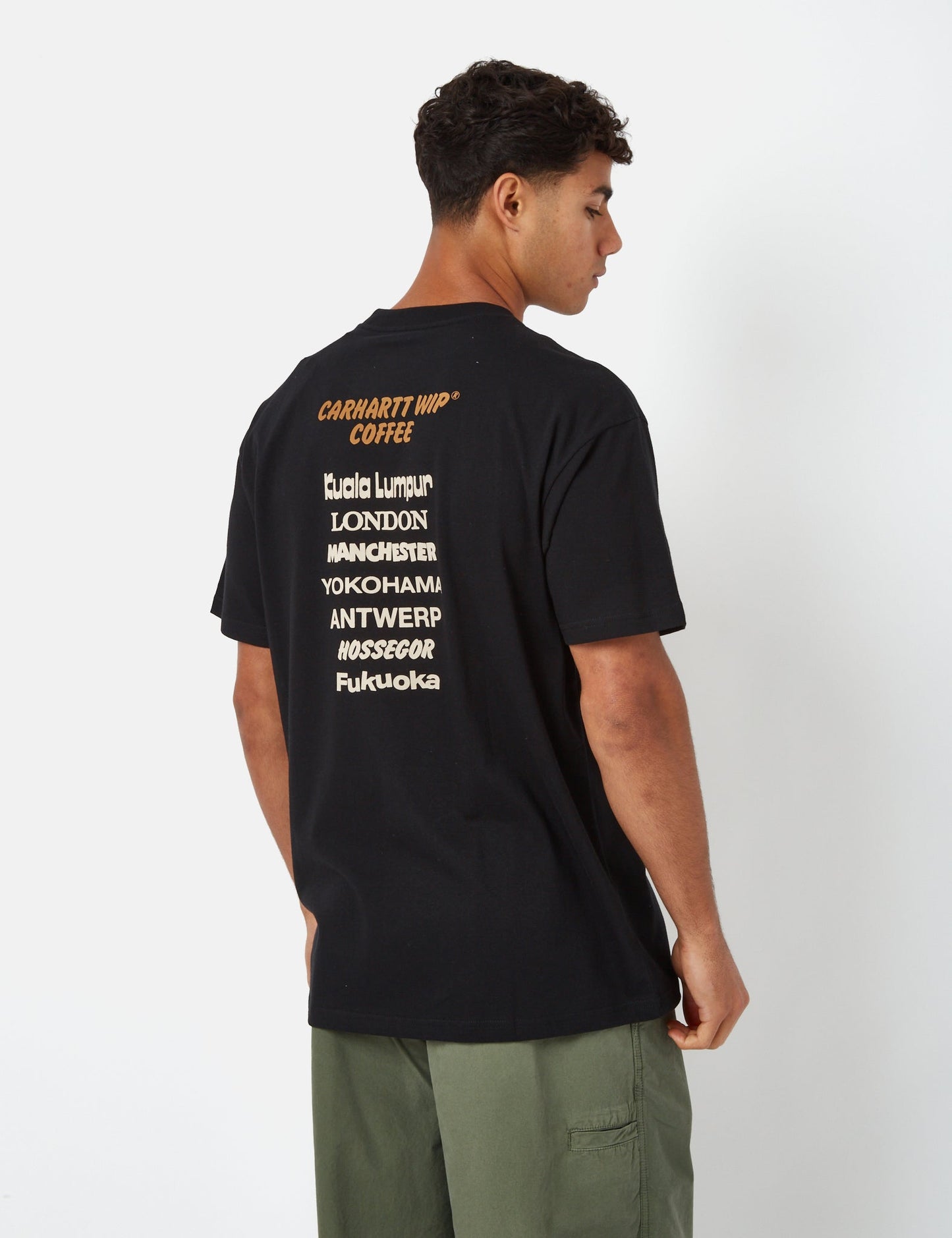 T-shirt café (biologique) - Noir