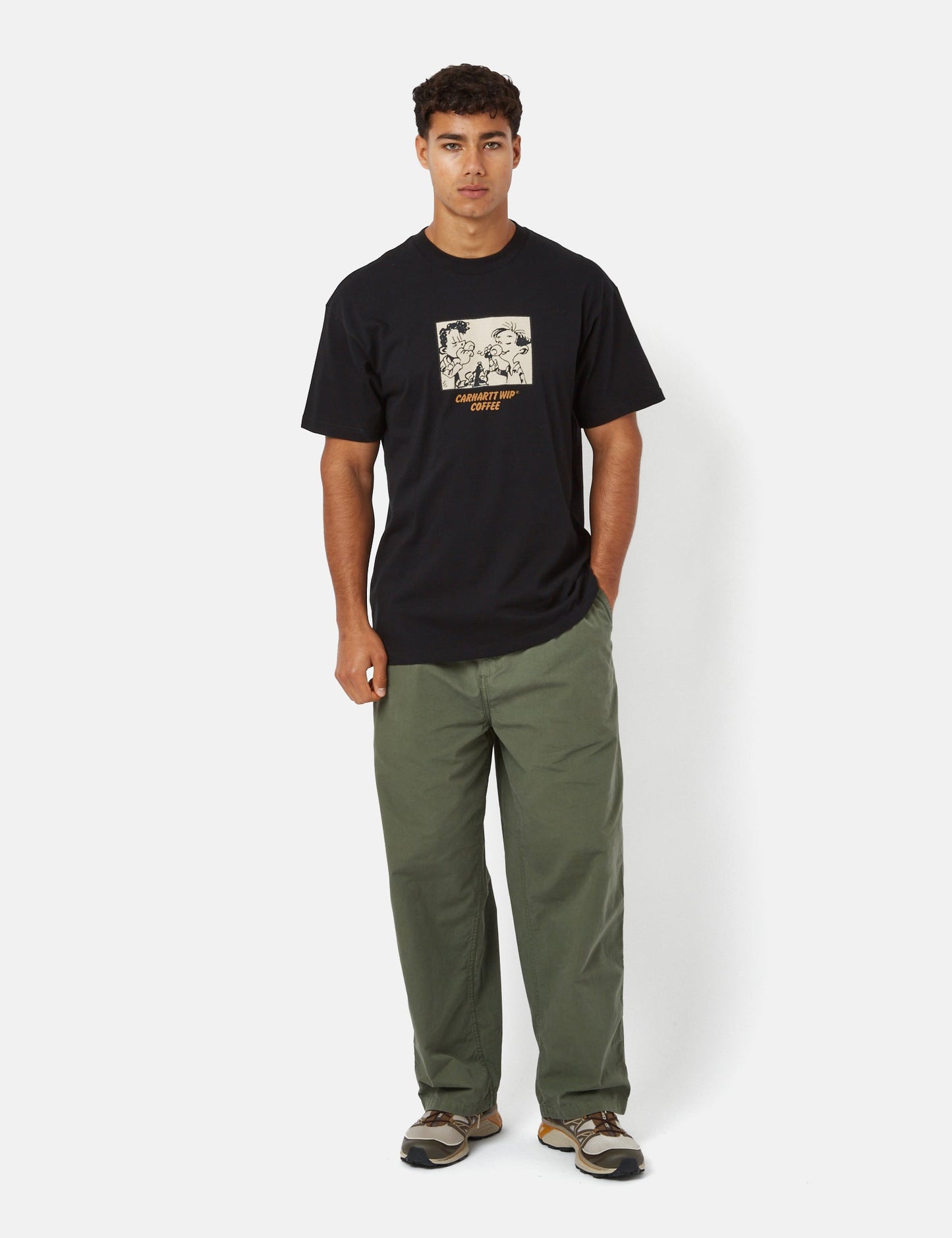 T-shirt café (biologique) - Noir