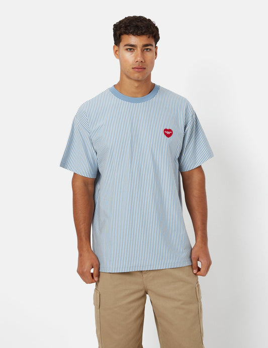 T-shirt Terrell (rayé) - Délavé/Ciré